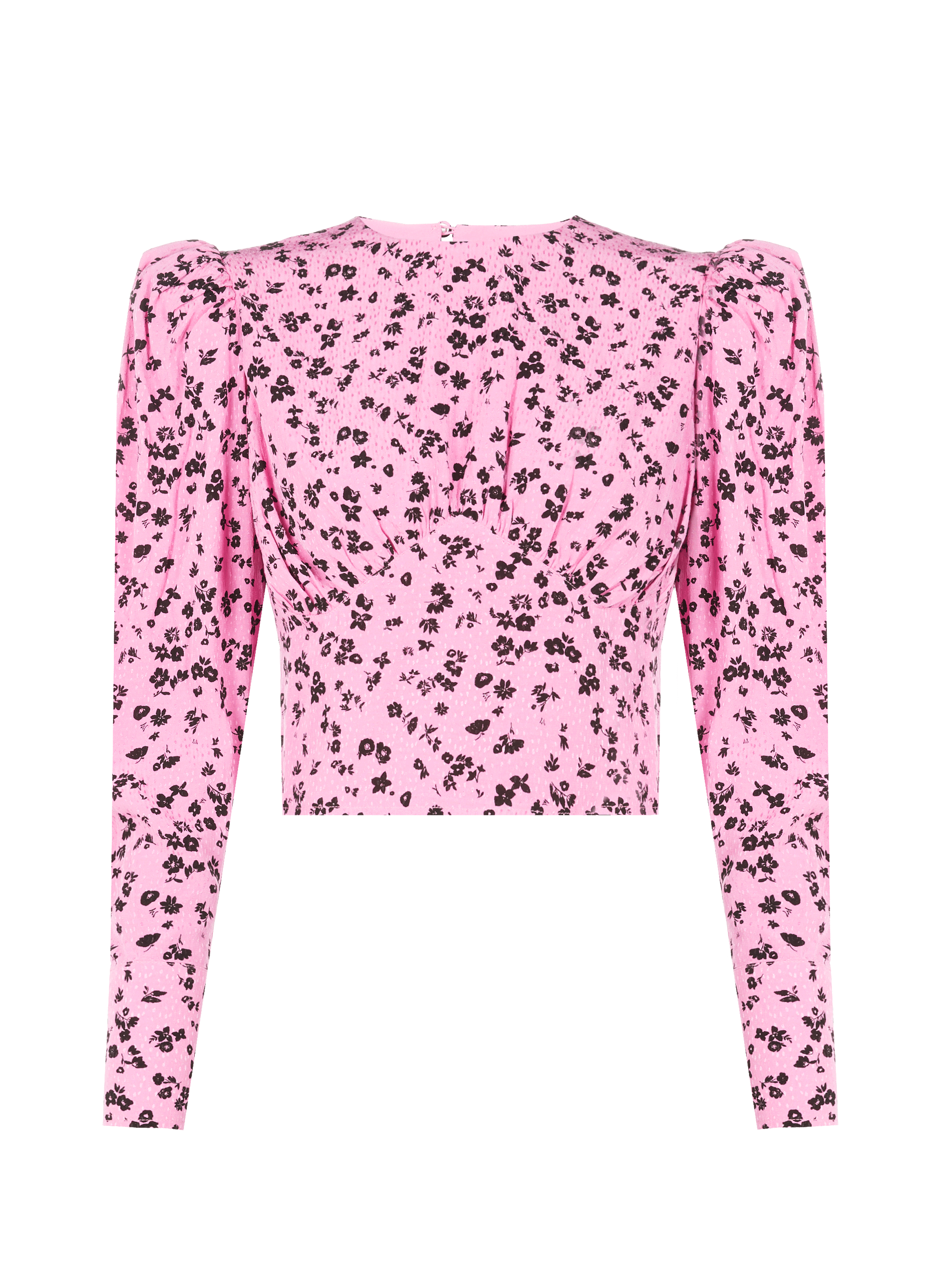 Top en jacquard fin imprimé fleuris | ROTATE