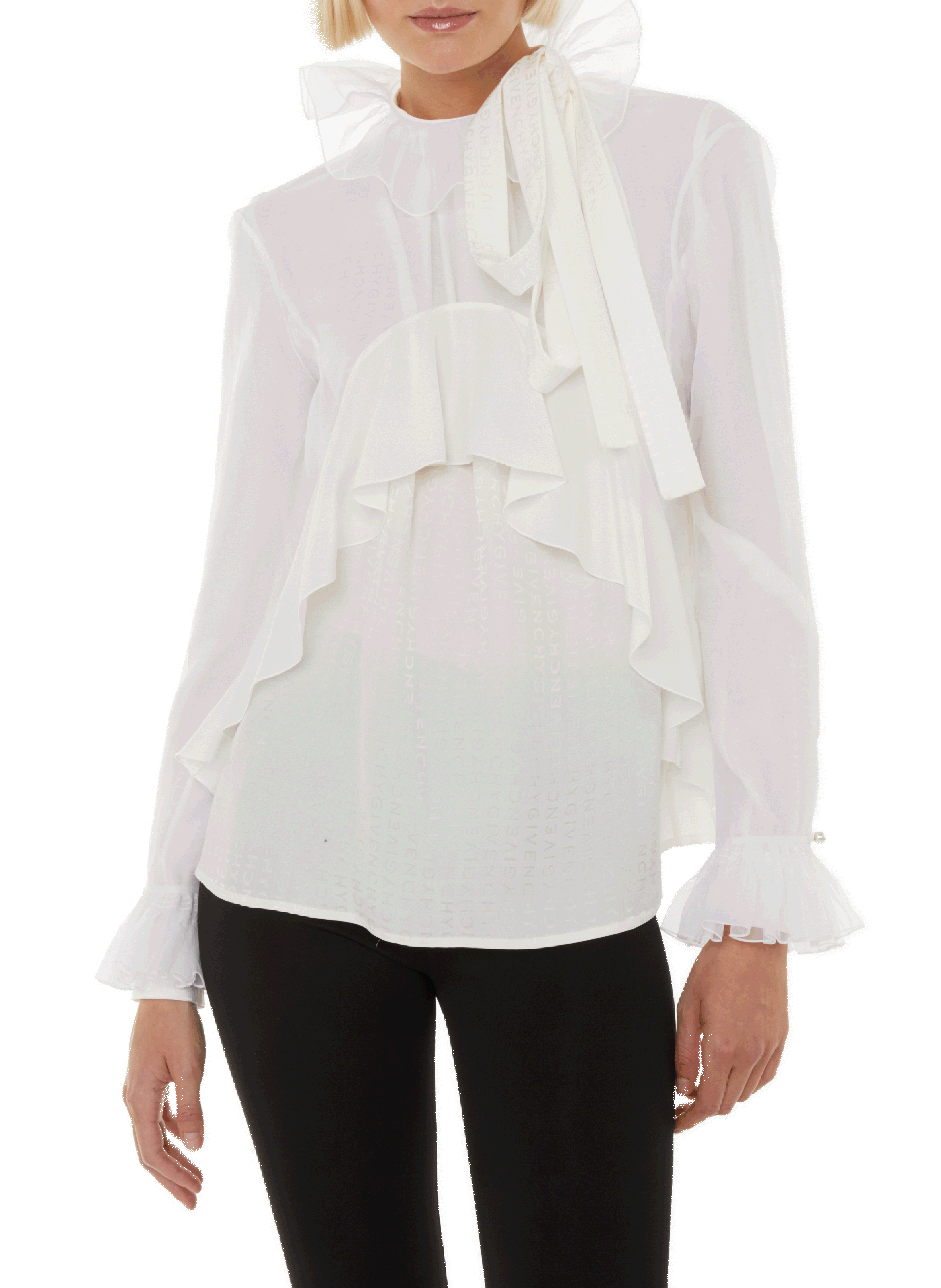 Sheer silk blouse | GIVENCHY