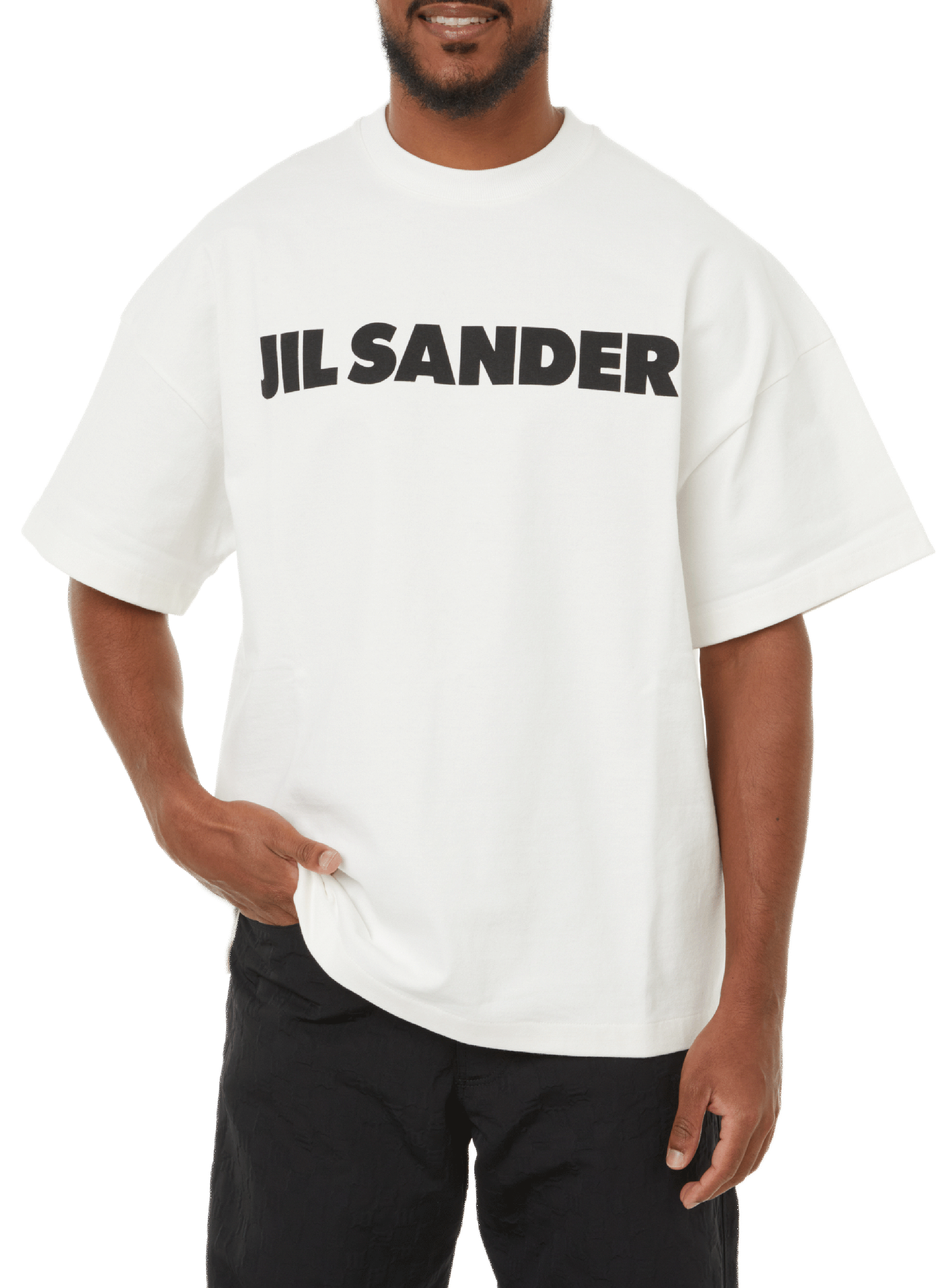 T-shirt logo oversize en coton  | JIL SANDER