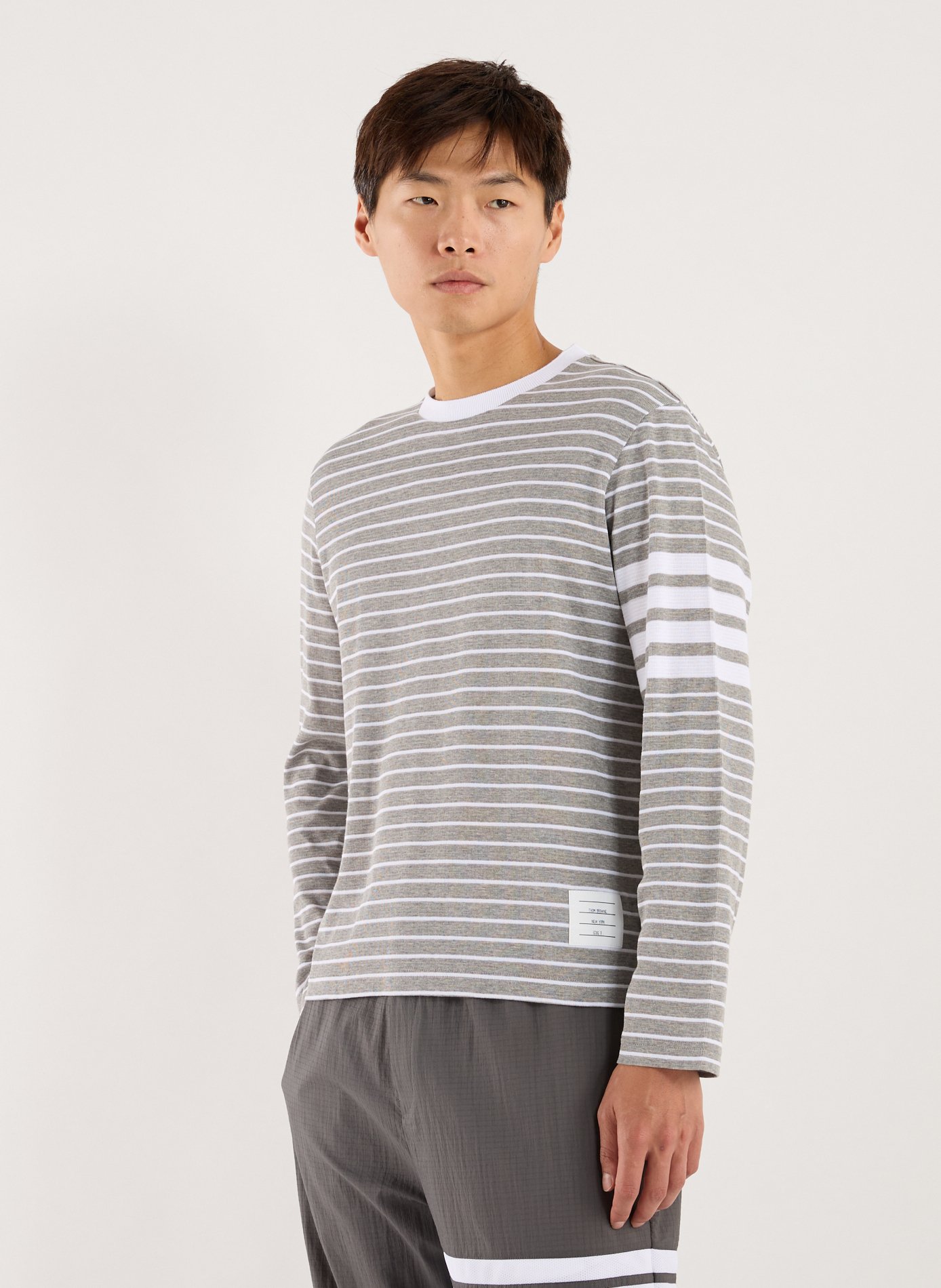 Striped Milano 4-Bar T-shirt | THOM BROWNE