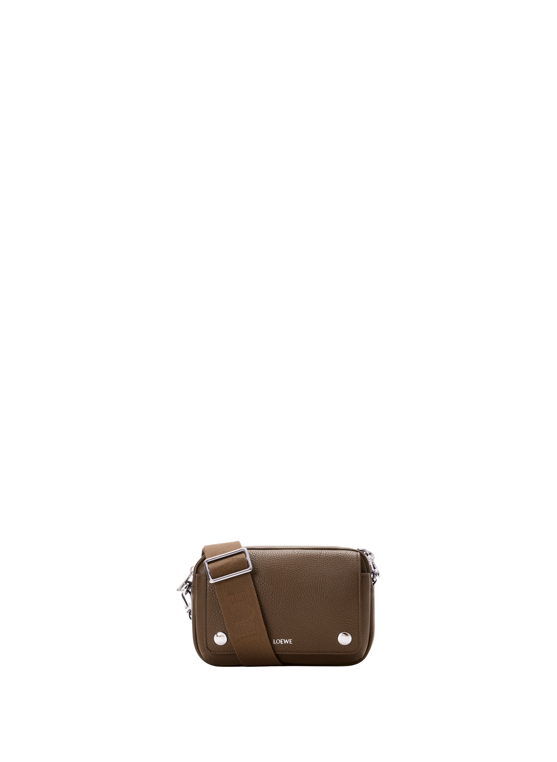 Small Pebble messenger bag in soft grained calf leather | LOEWE