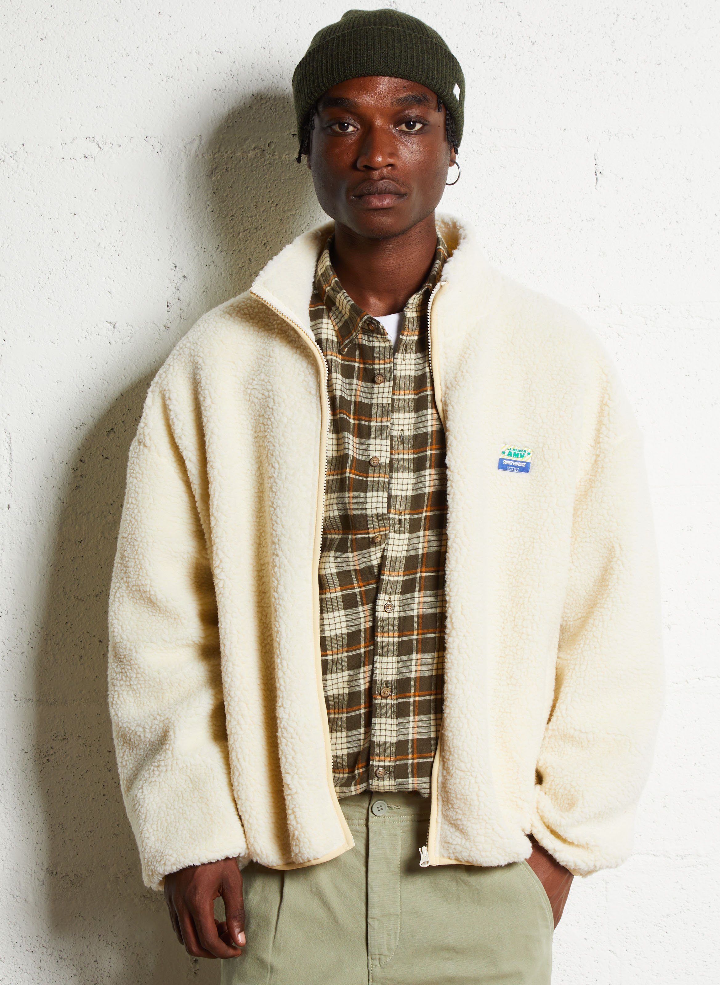 Veste col montant en sherpa hoktown | AMERICAN VINTAGE