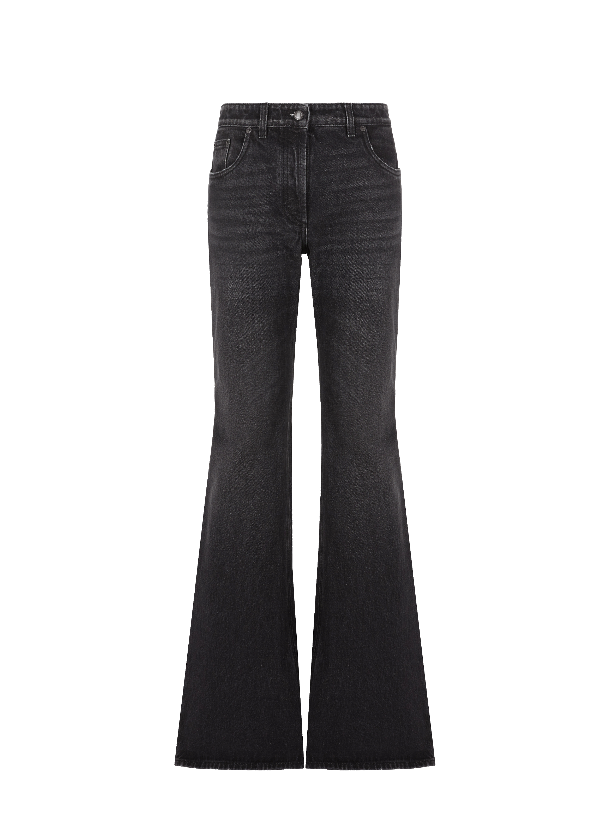 Flared cotton denim jeans | PRADA