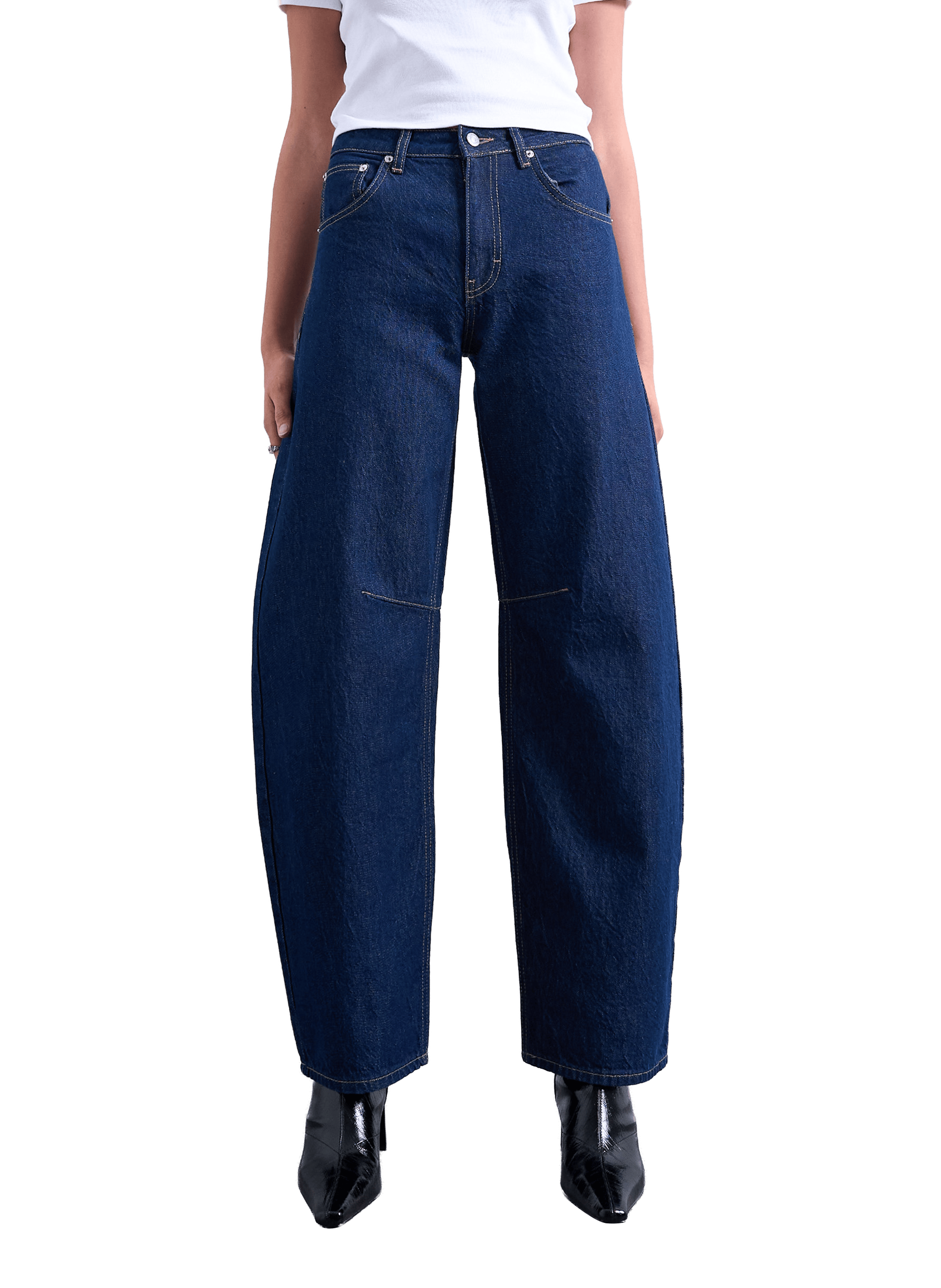 Wide cotton jeans | TOPSHOP