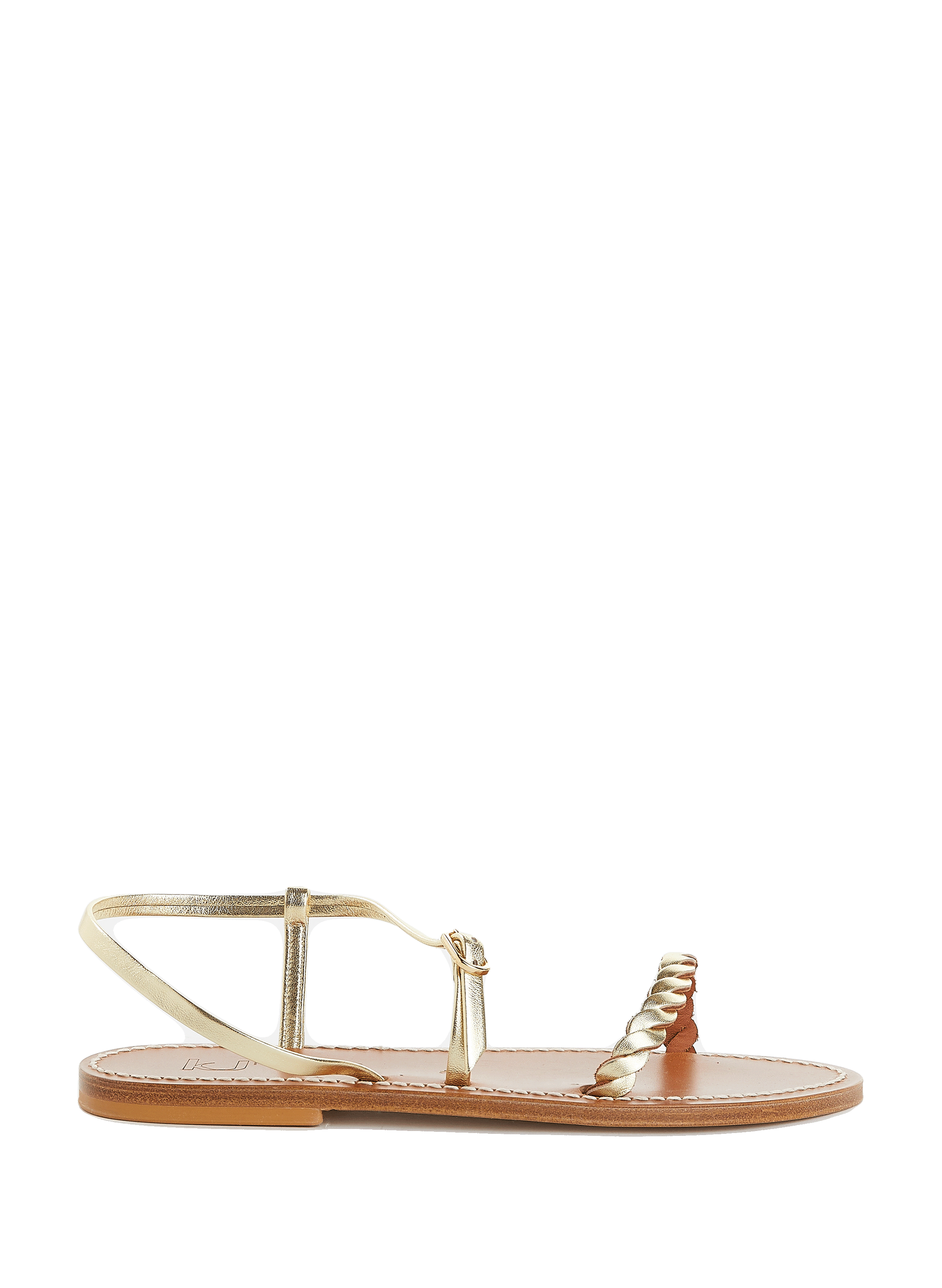 Flat leather sandals | K. JACQUES