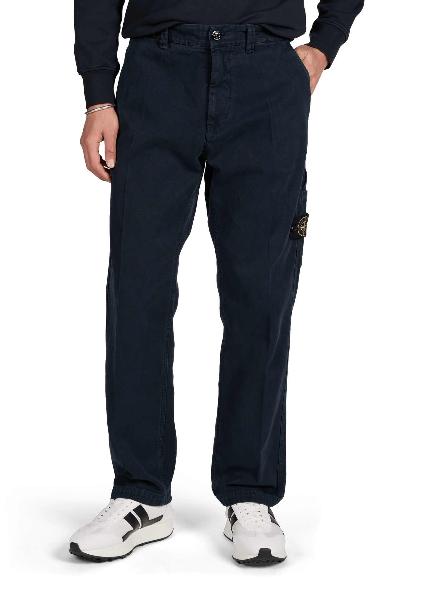 Pantalon effet vieux en coton | STONE ISLAND