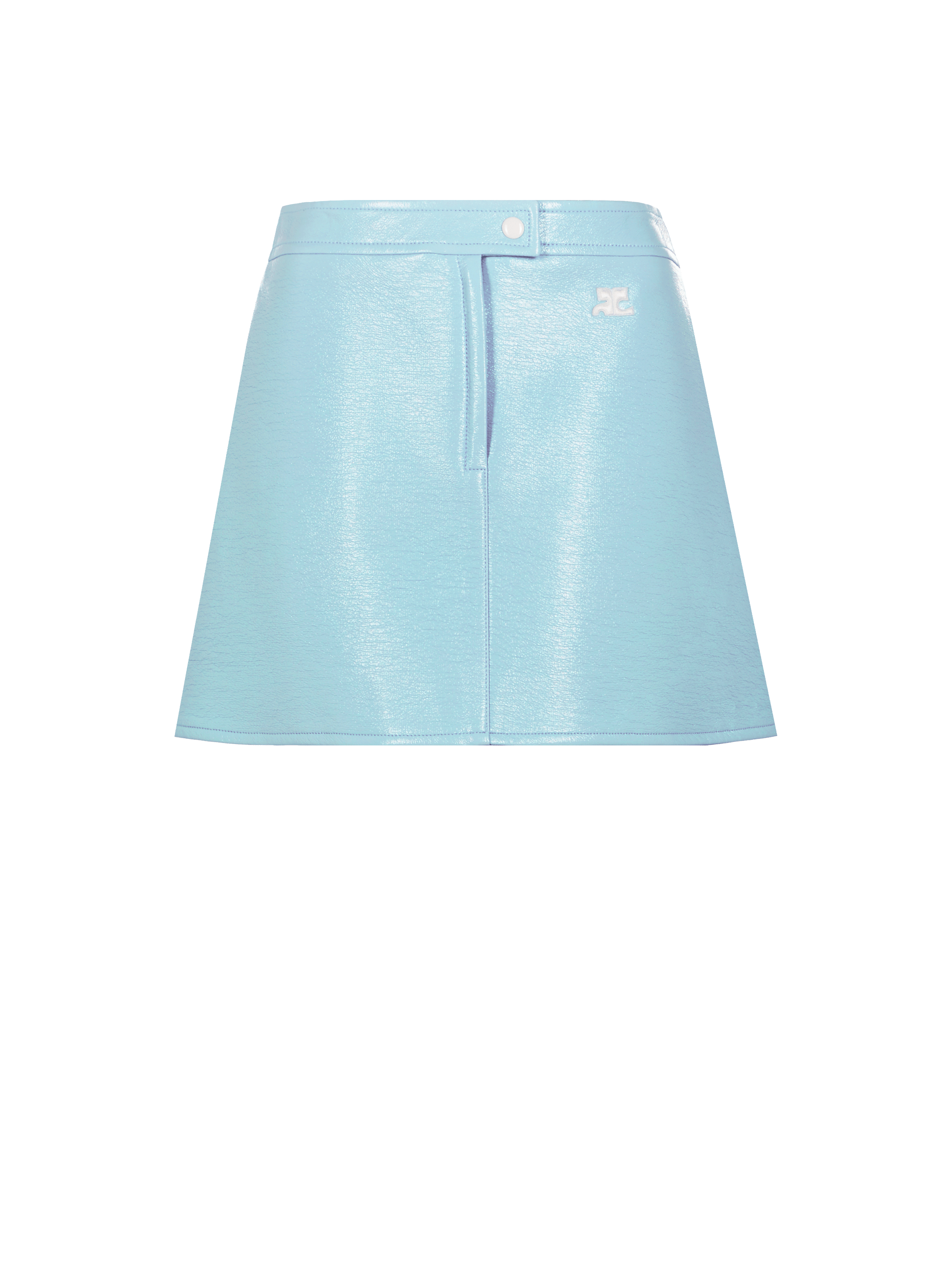 Reedition vinyl mini skirt | COURRÈGES