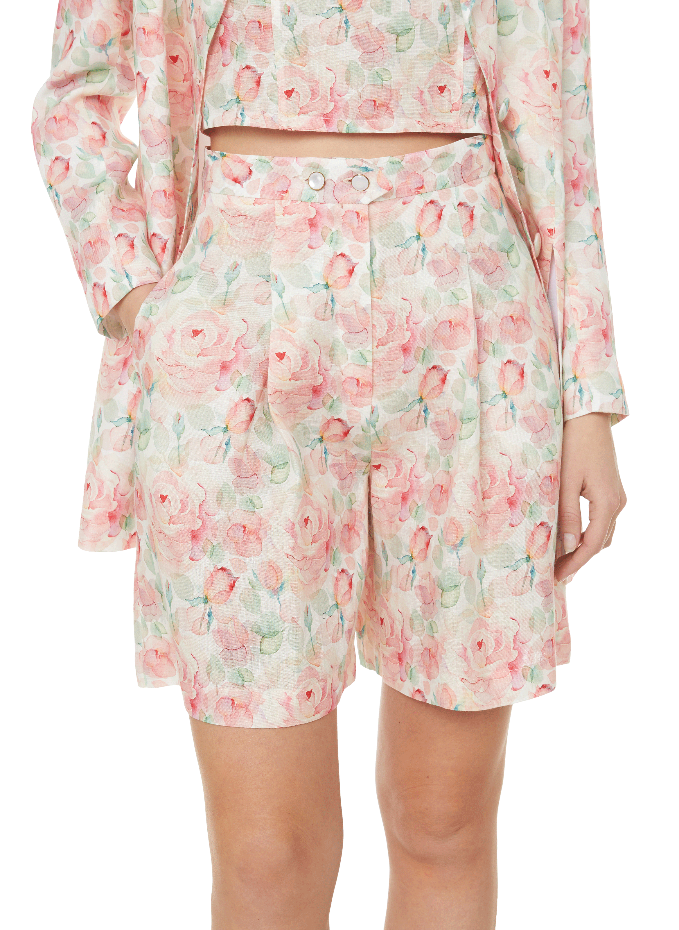 Short à fleurs en lin | LIYA