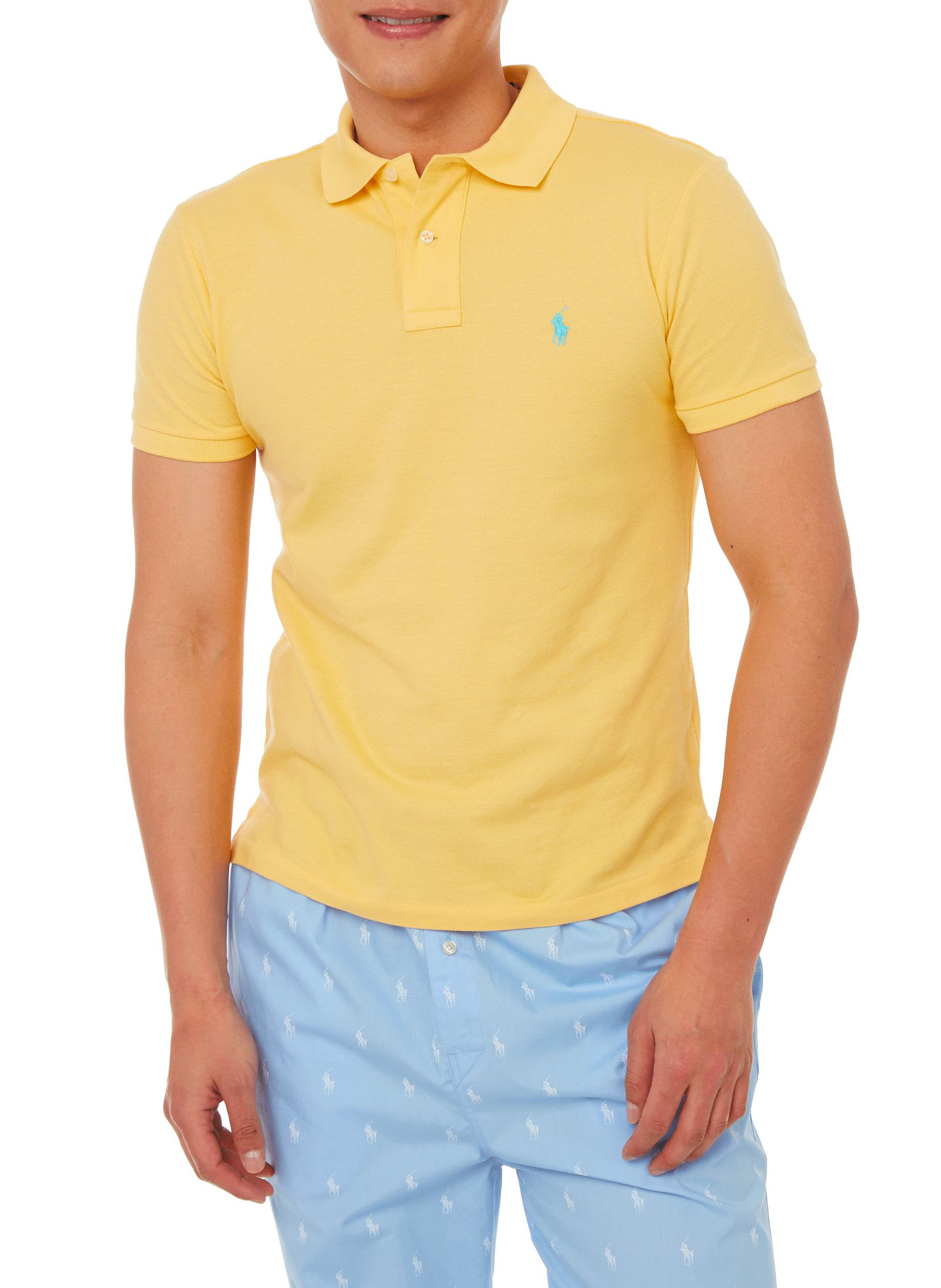 Polo slim en maille piqué de coton | POLO RALPH LAUREN