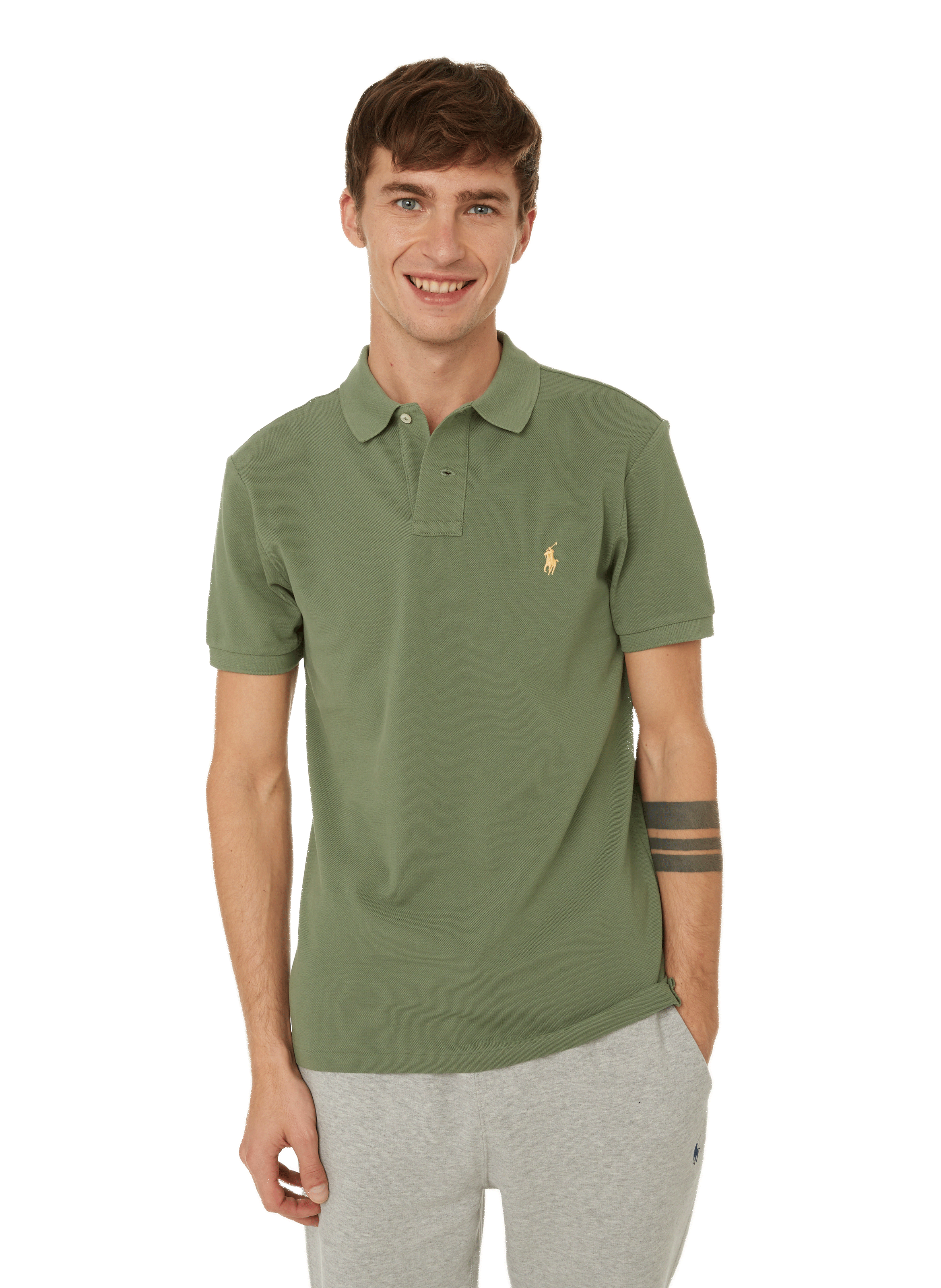 Polo slim en maille piqué de coton | POLO RALPH LAUREN