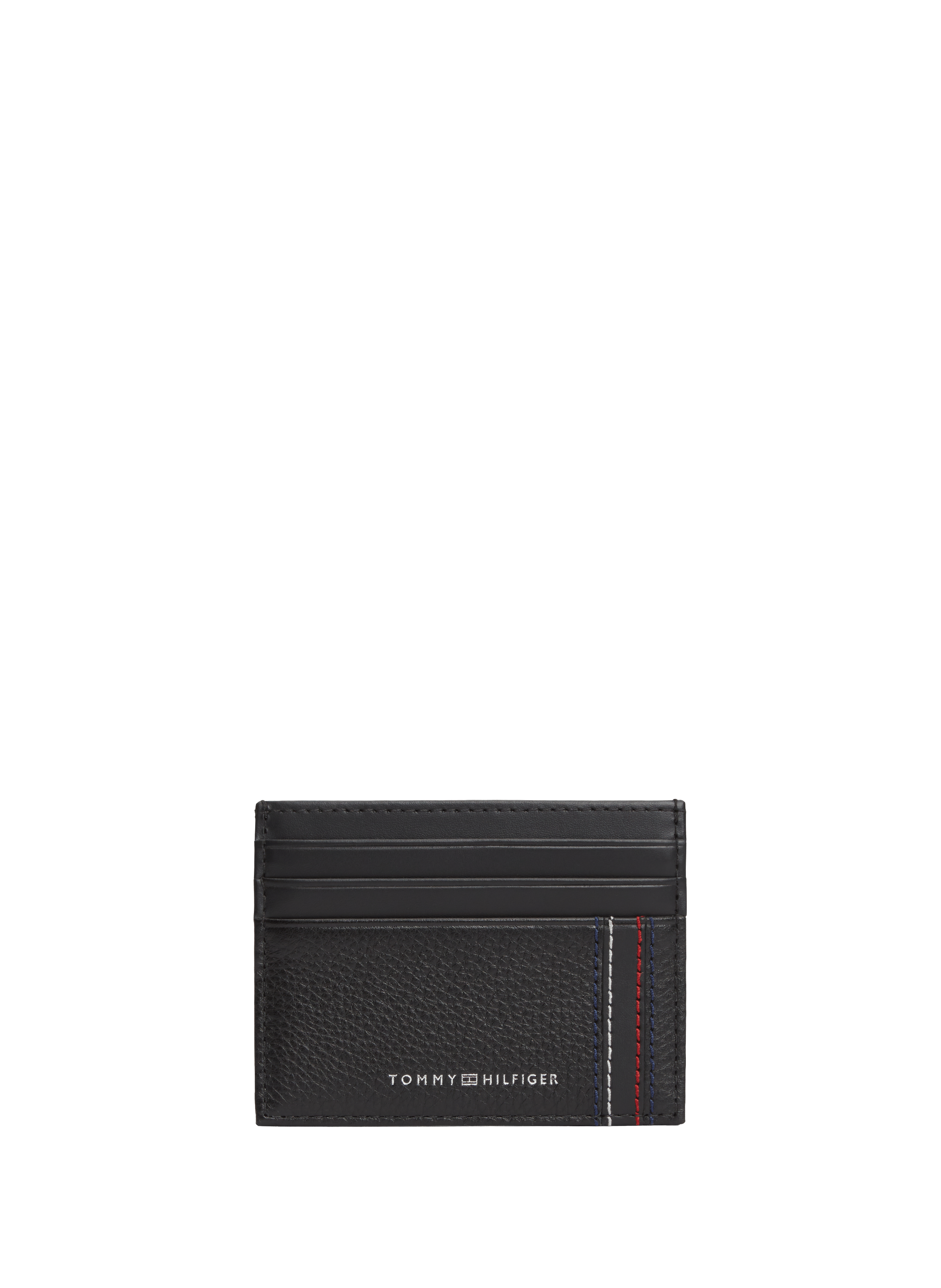 Striped leather card holder | TOMMY HILFIGER