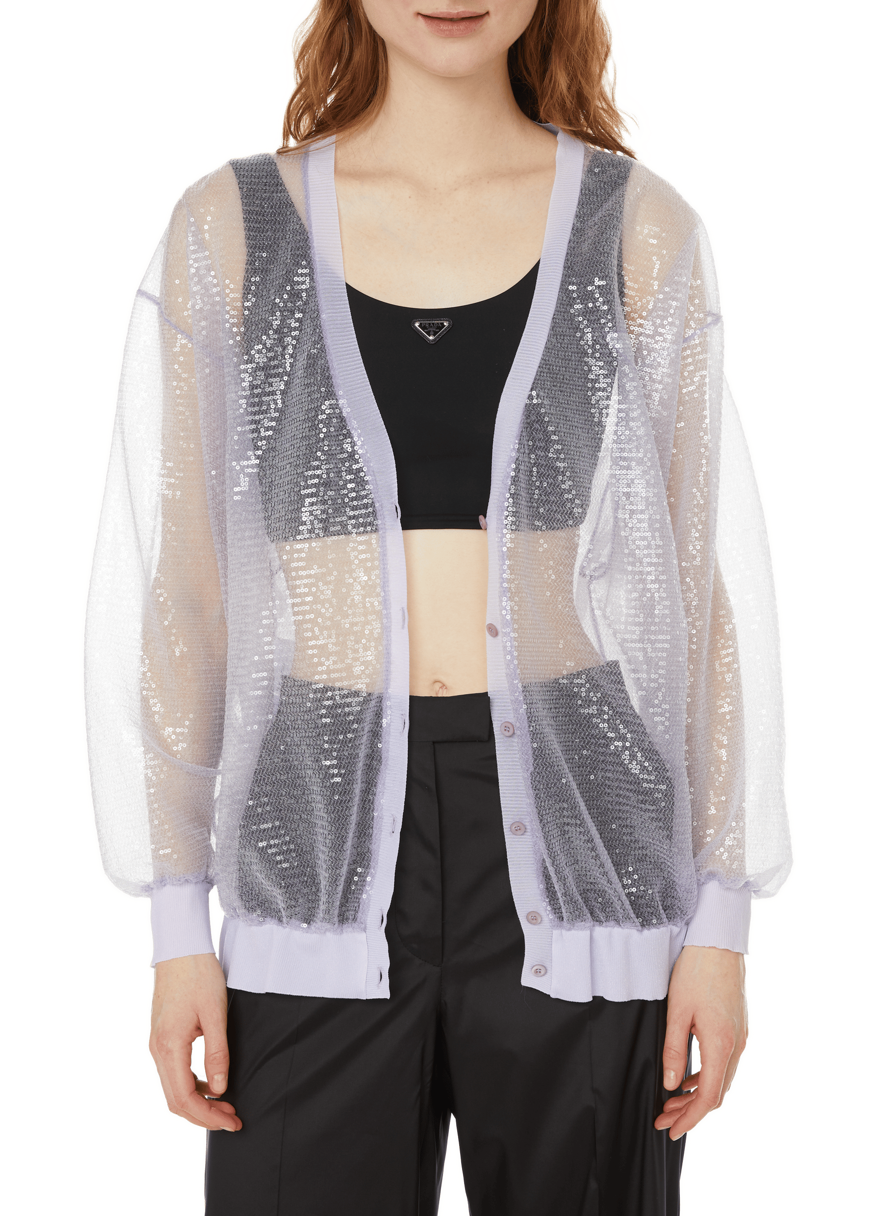 Cardigan en sequins | PRADA