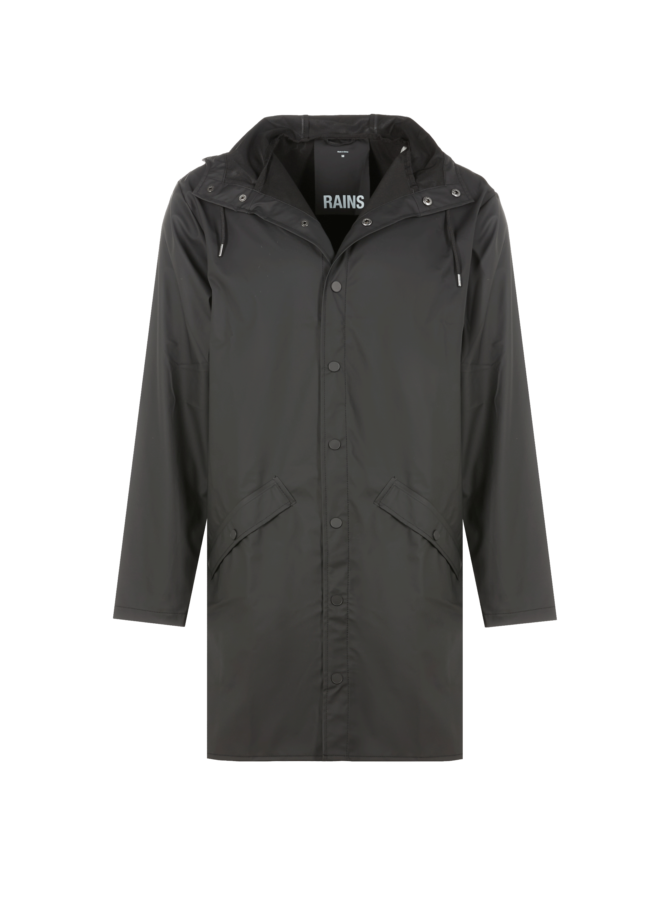 Long hooded raincoat | RAINS