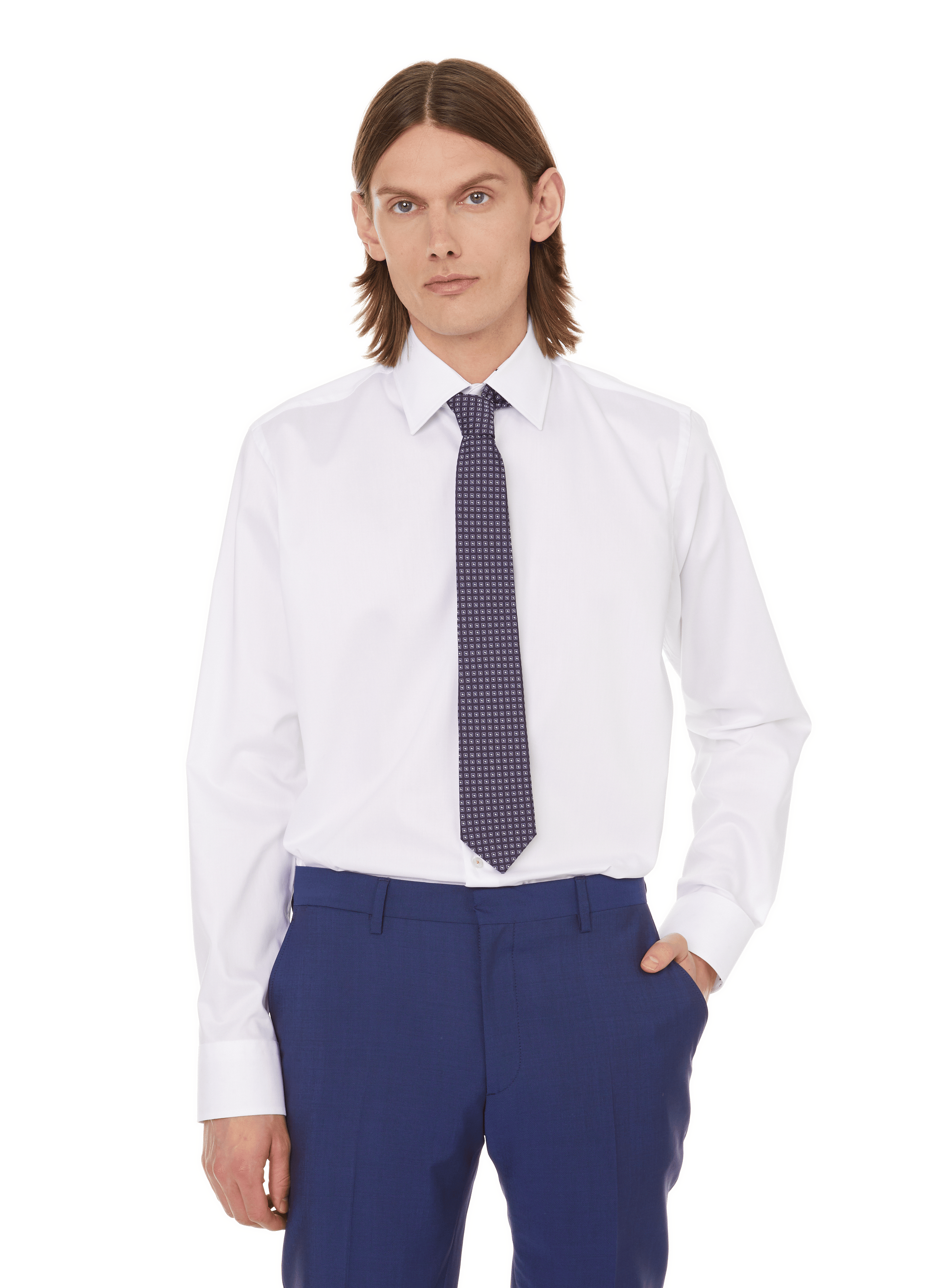 Shirt in plain cotton  | BOSS