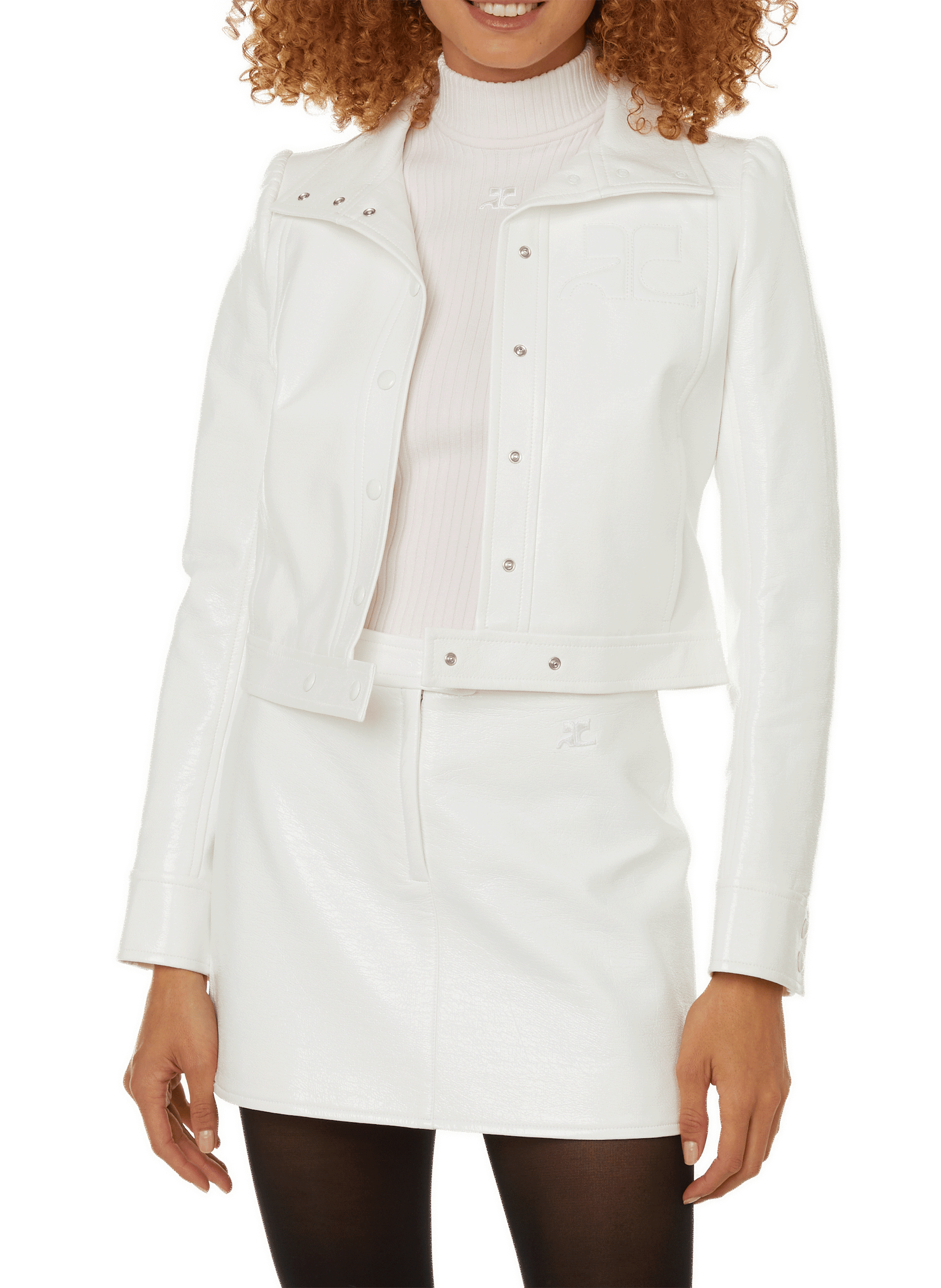 Blouson Réédition vinyle en coton mélangé | COURRÈGES