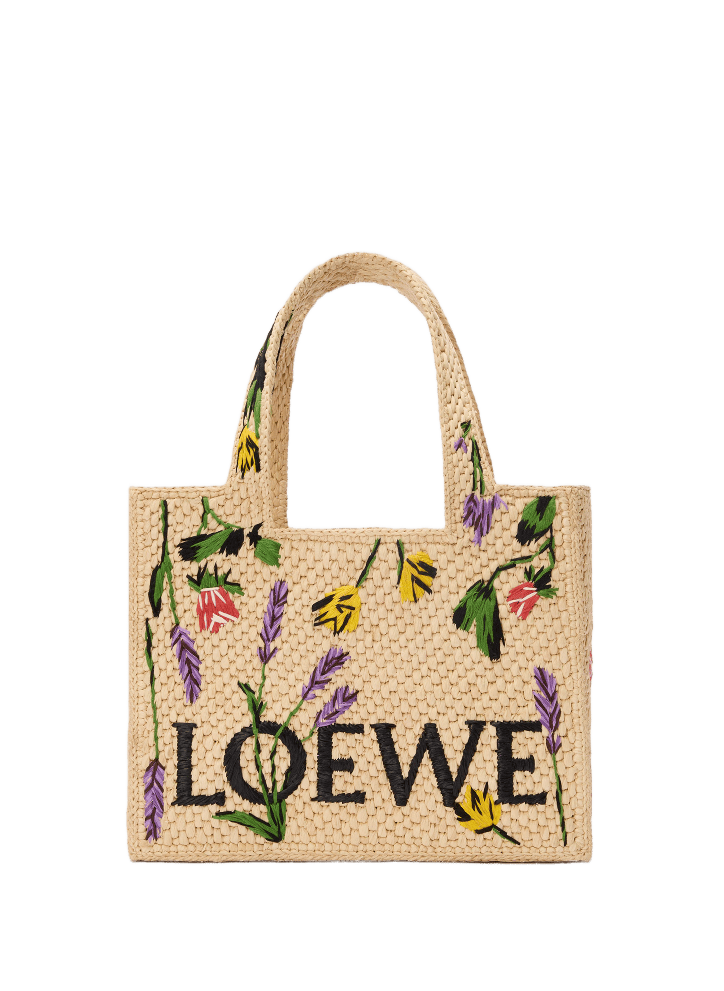 Sac LOEWE Font en raphia et cuir | LOEWE