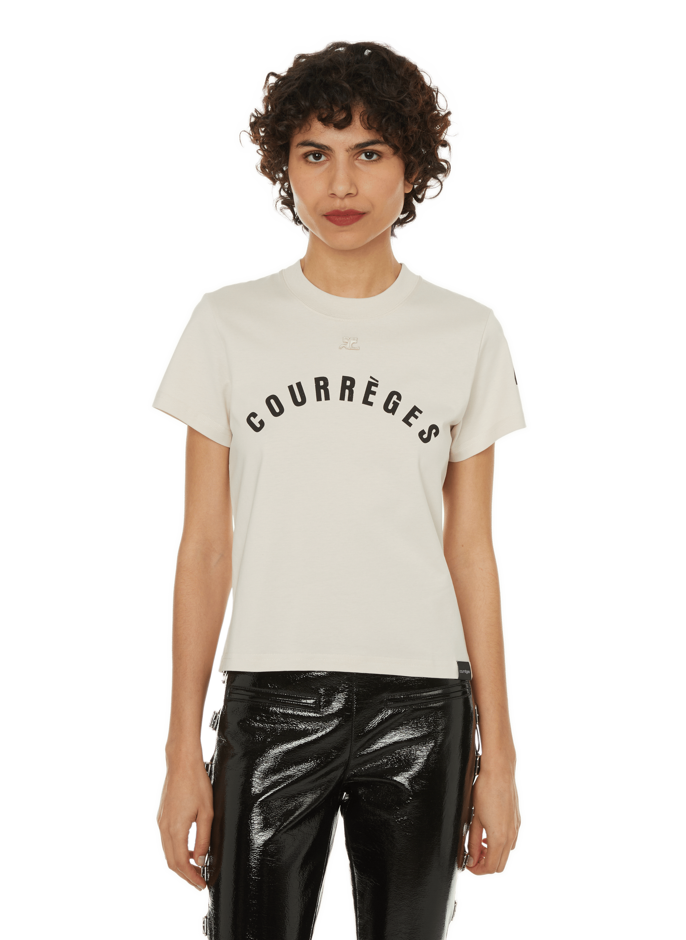 Cotton logo T-shirt | COURRÈGES