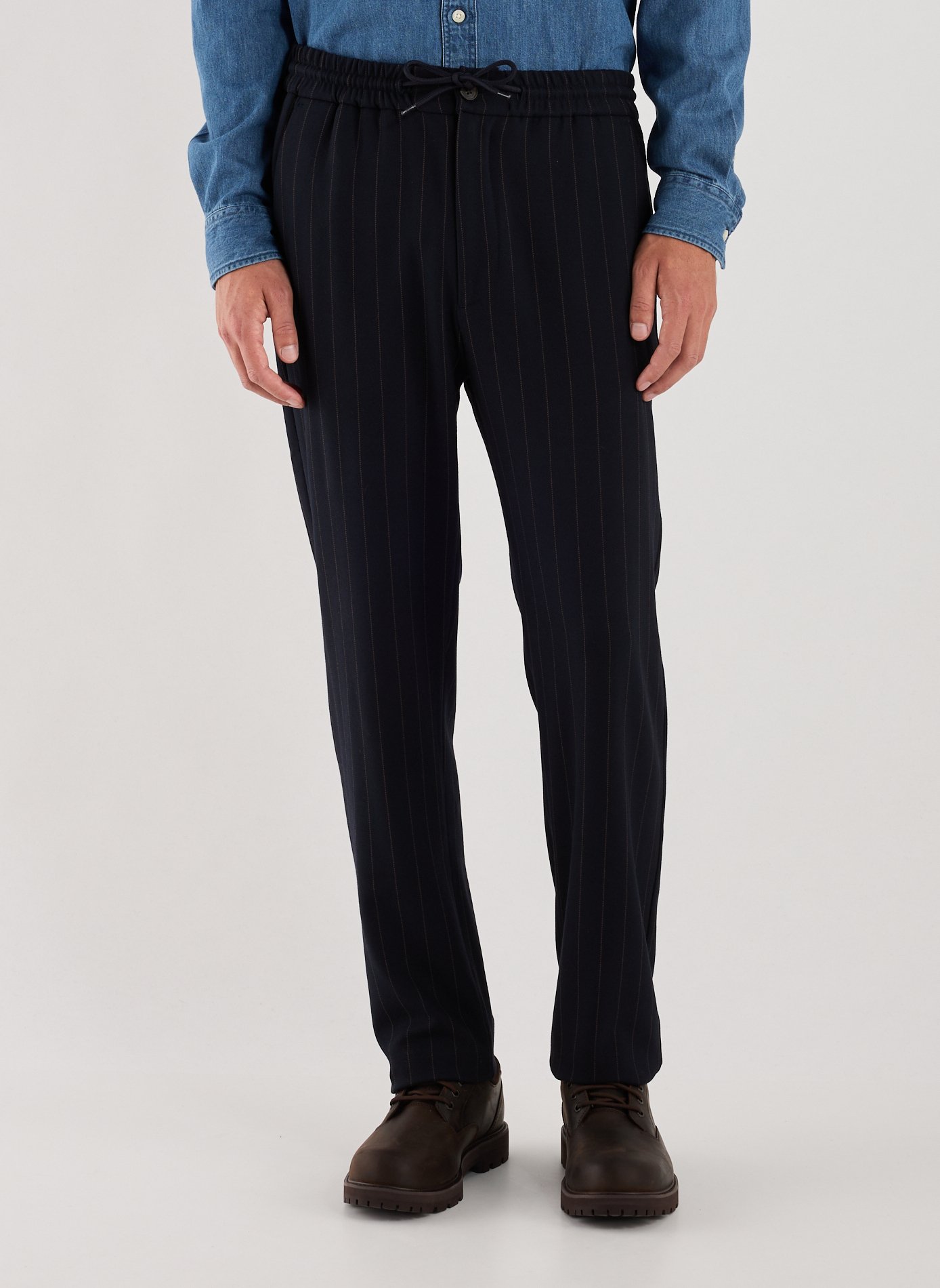 Pantalon droit rayé  | LES DEUX