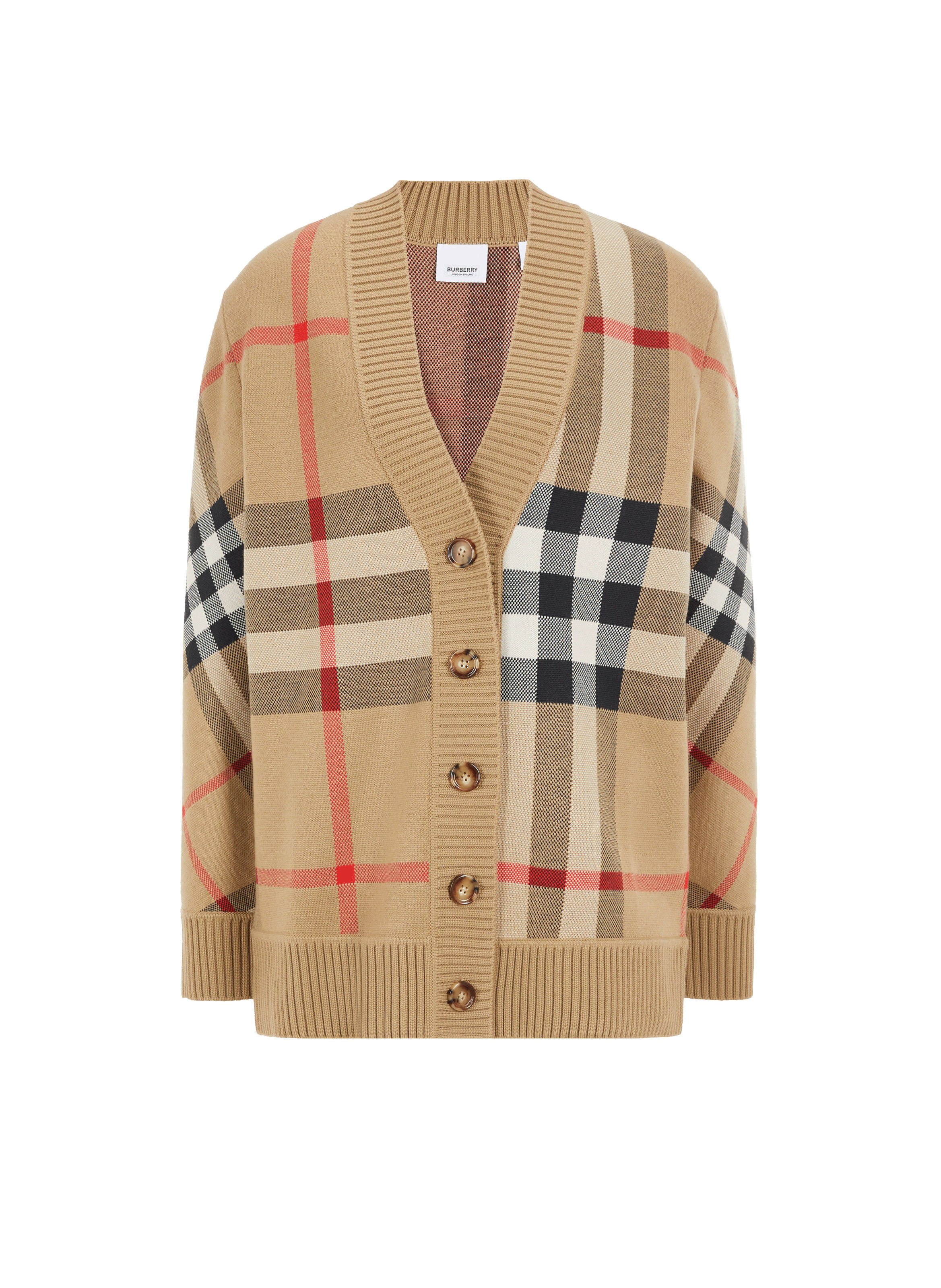 Vintage check merino wool-blend cardigan | BURBERRY