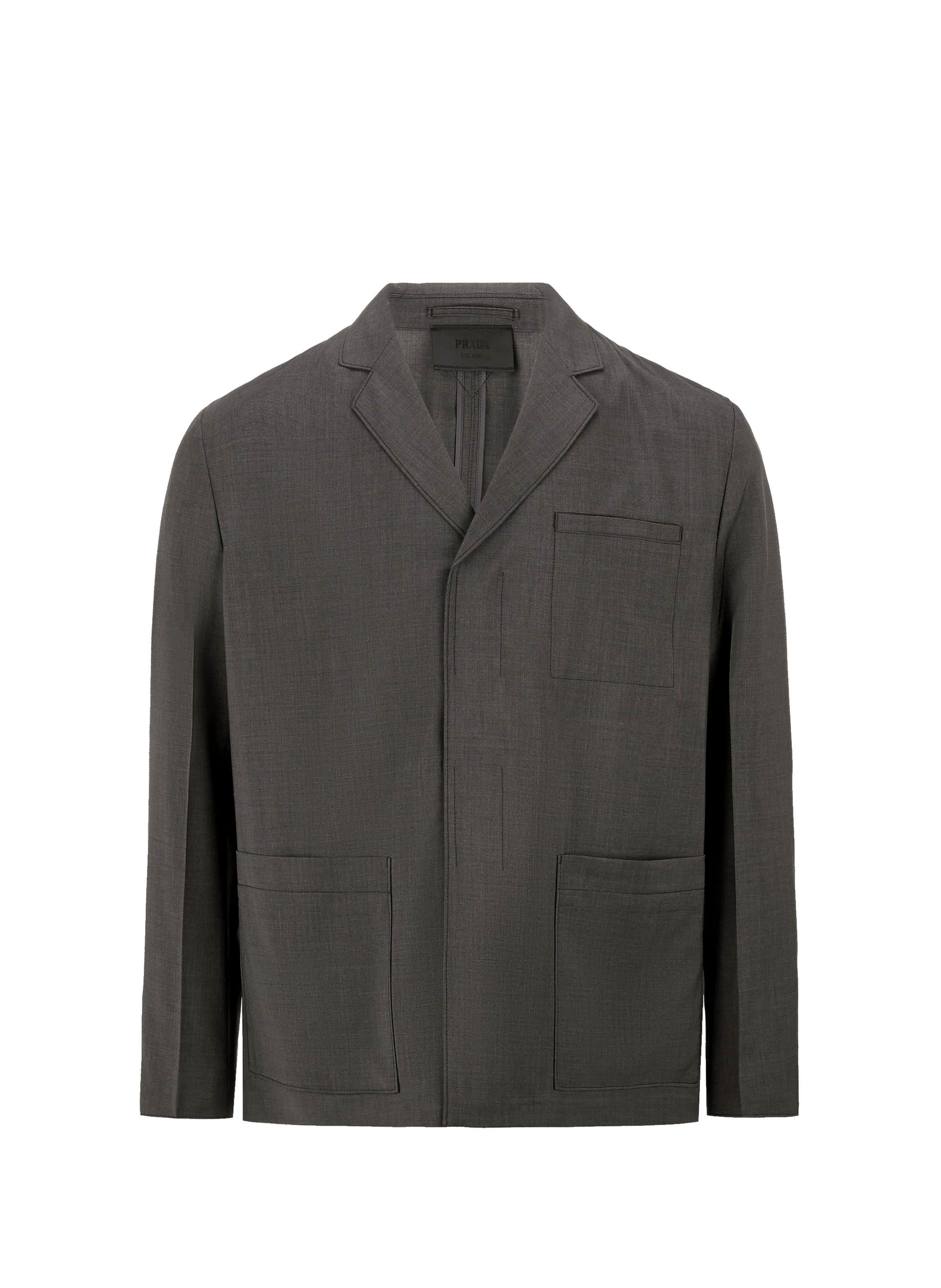 Veste droite en laine vierge | PRADA