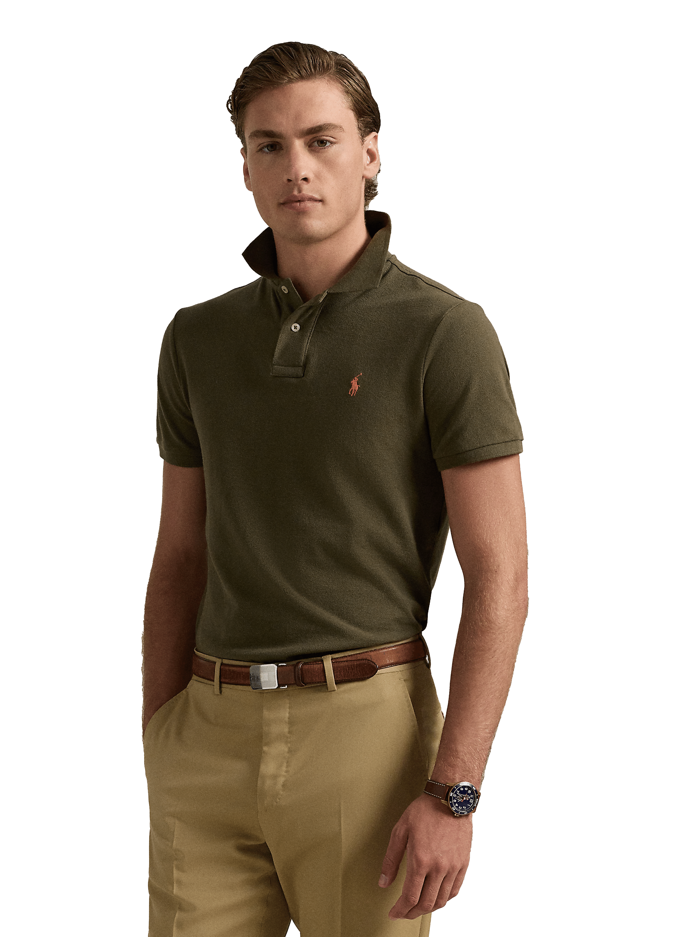 Slim-fit cotton polo shirt | POLO RALPH LAUREN