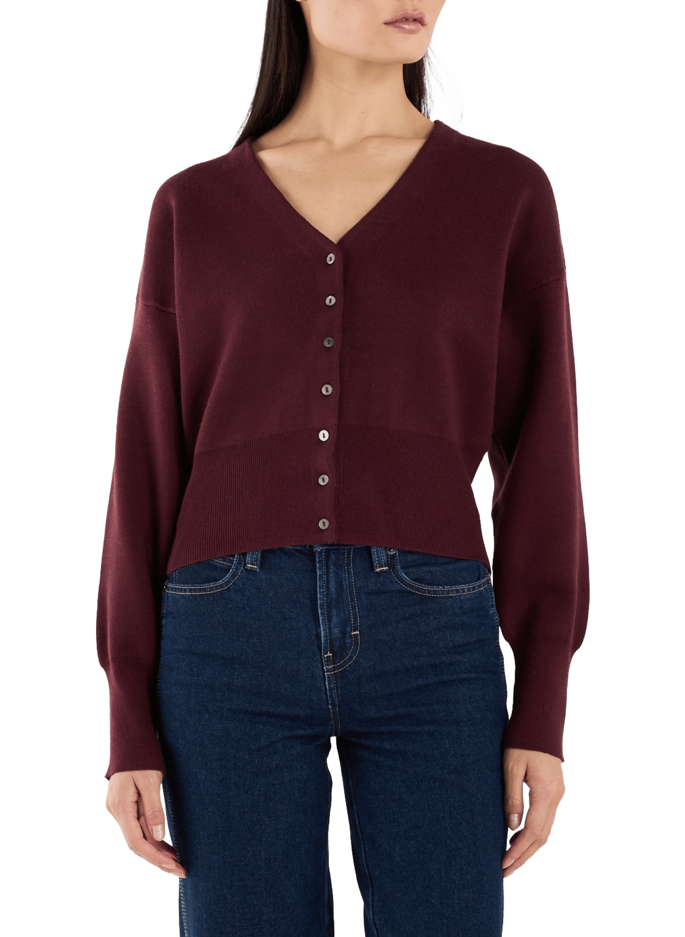 Fitted V-neck cardigan | TOPSHOP