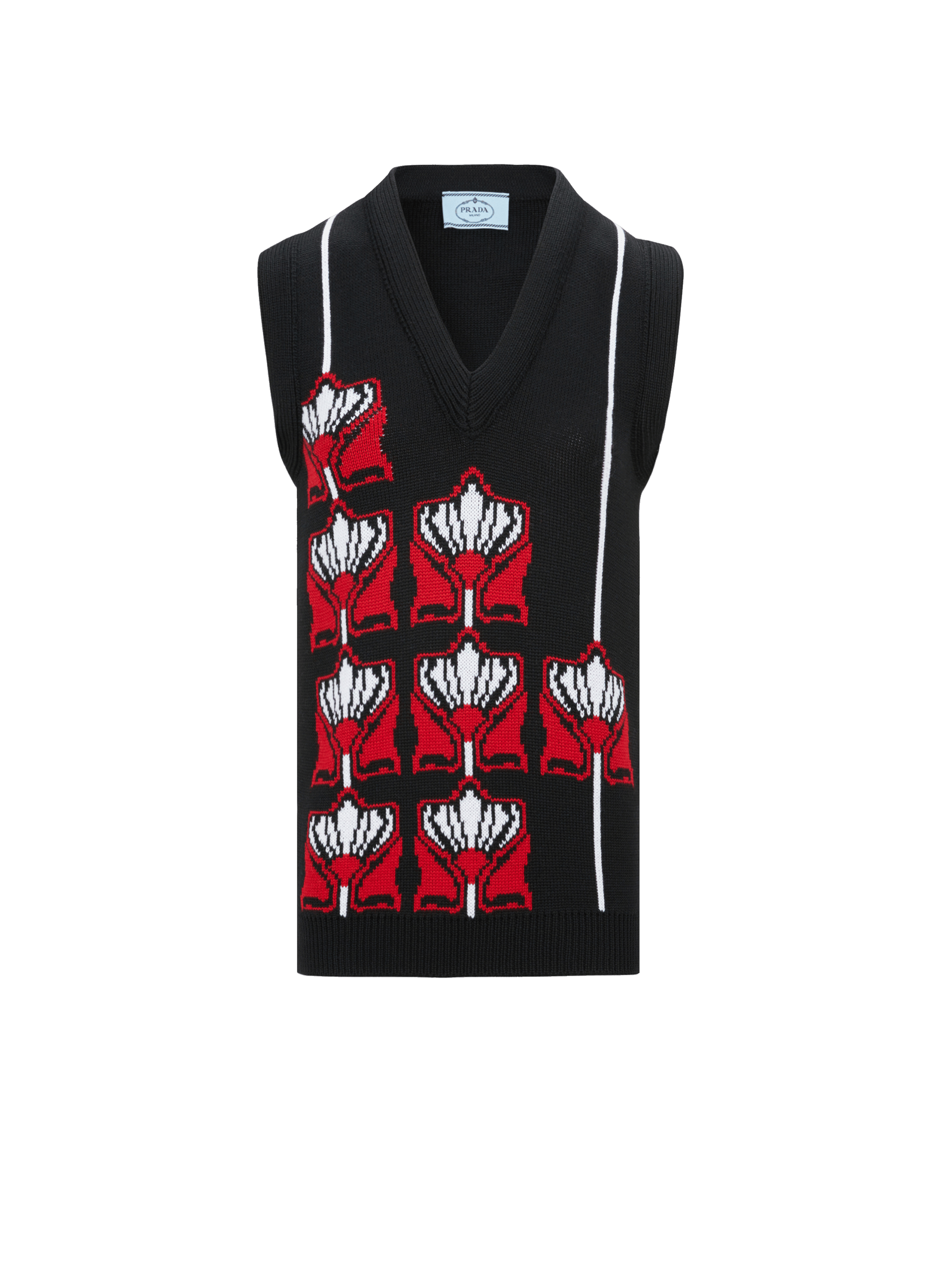 Wool sweater vest  | PRADA
