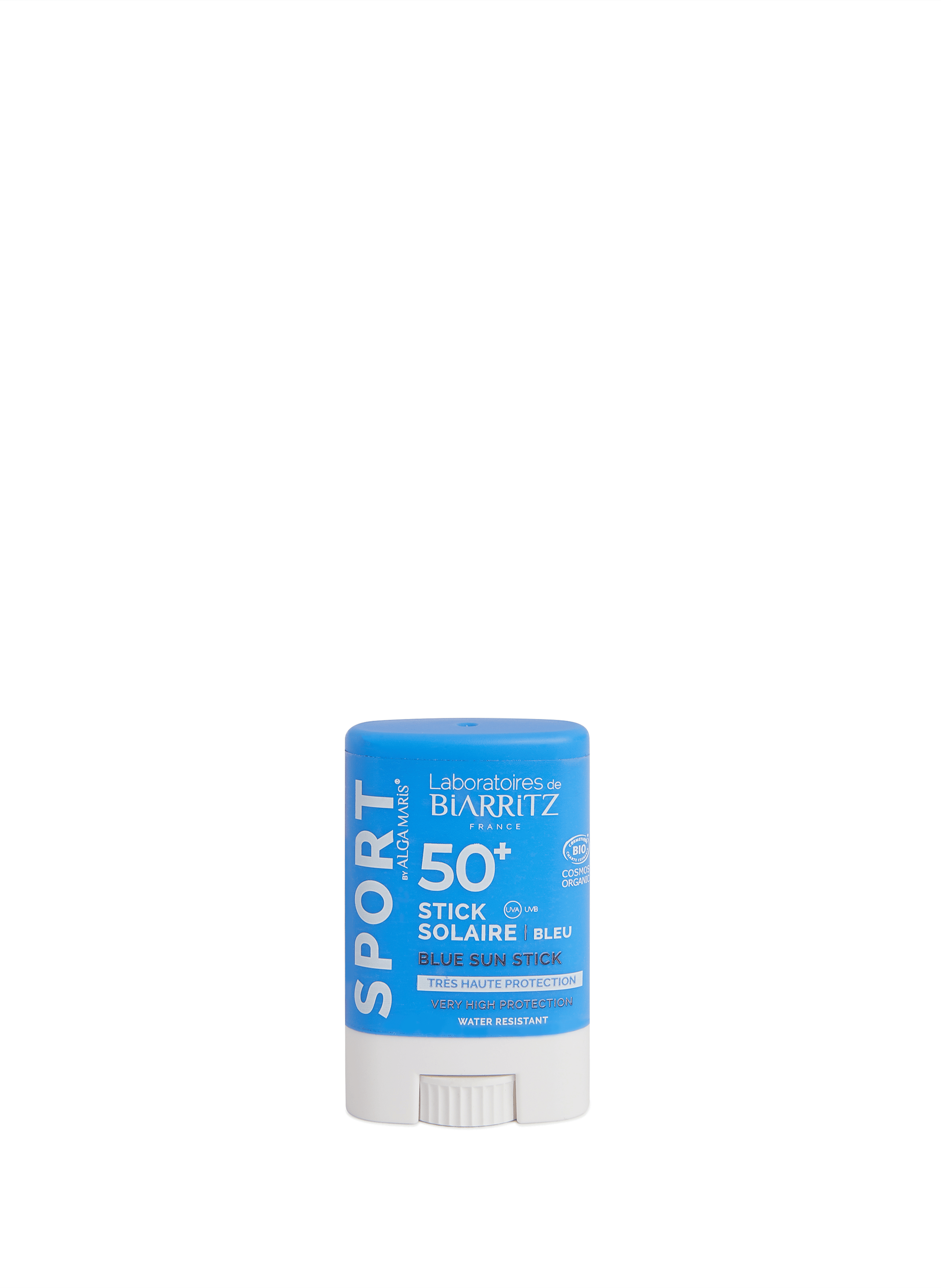 Stick Solaire SPF50+ BLEU SPORT by ALGAMARIS | LABORATOIRES DE BIARRITZ