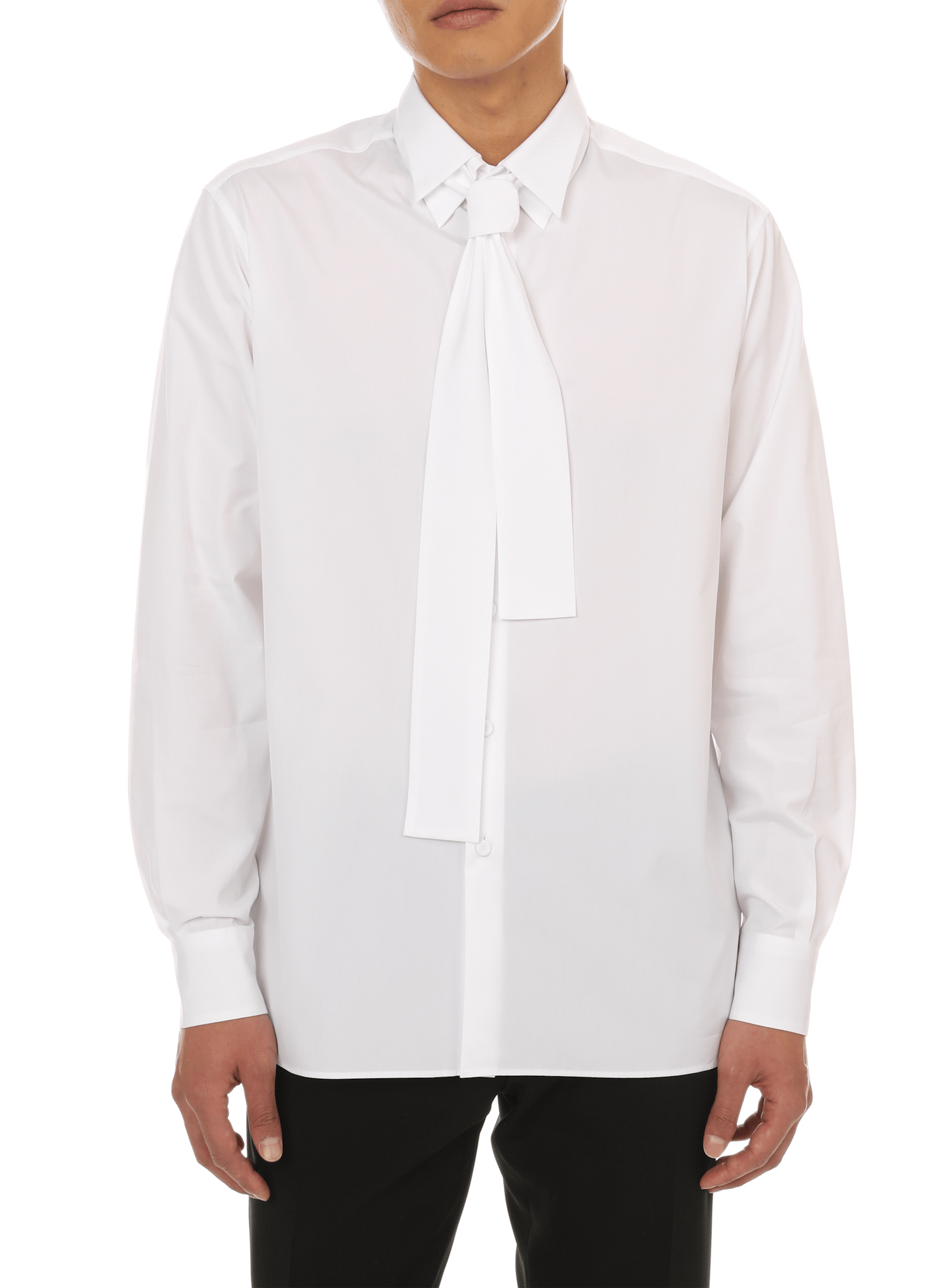 Chemise uni en coton | PRADA