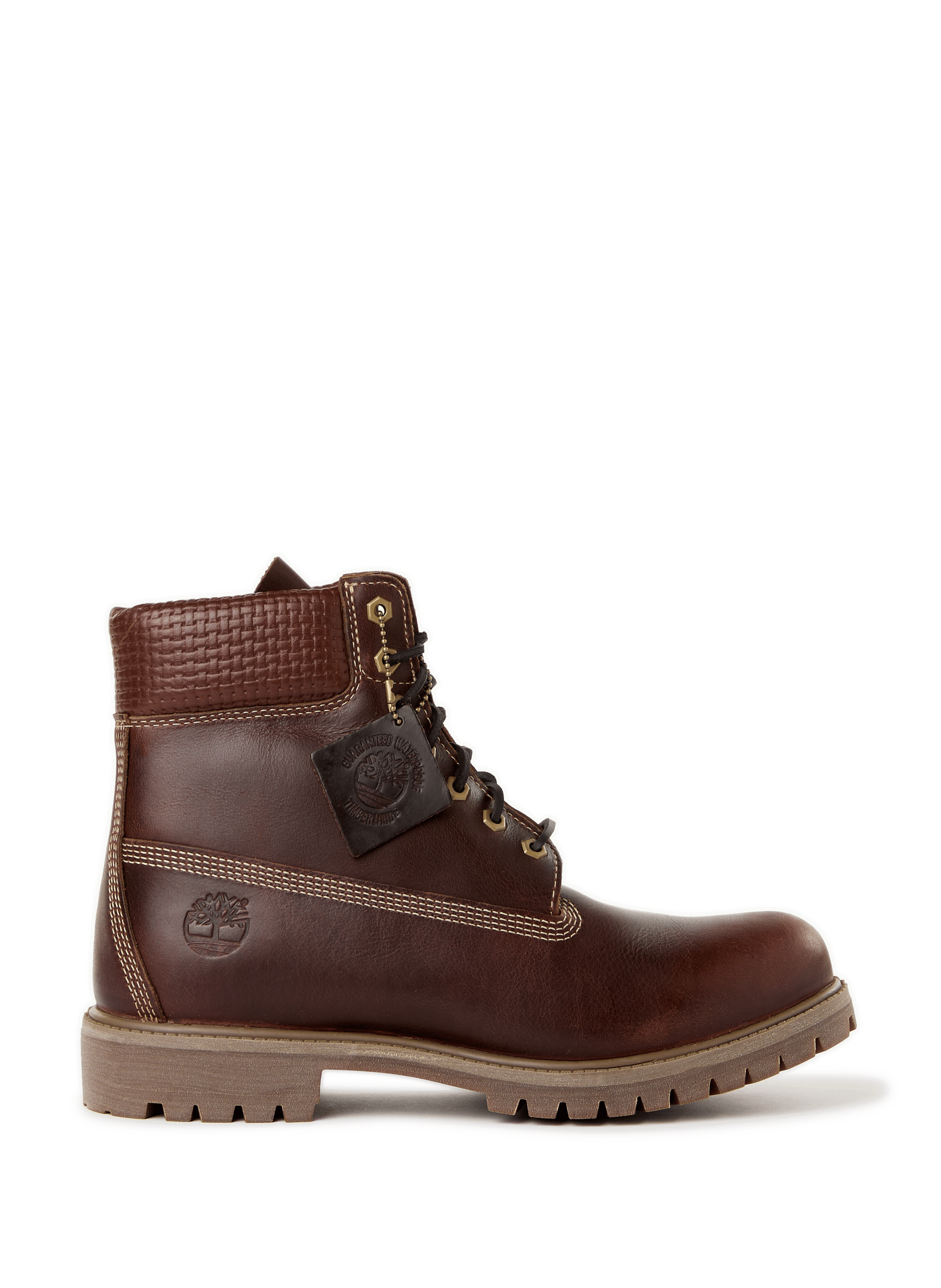 Two-tone leather notched sole boots | TIMBERLAND