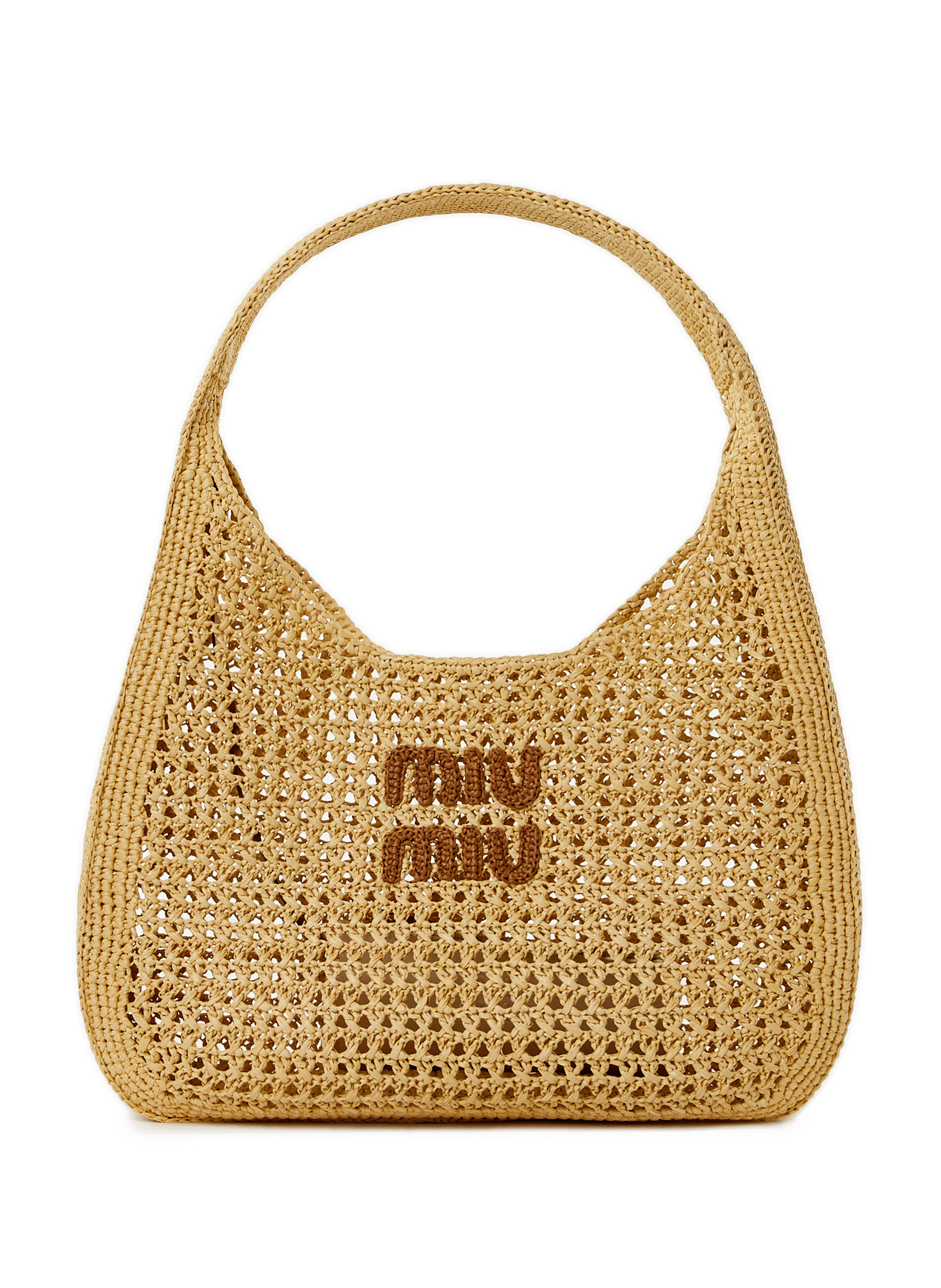 Sac cabas en raphia | MIU MIU