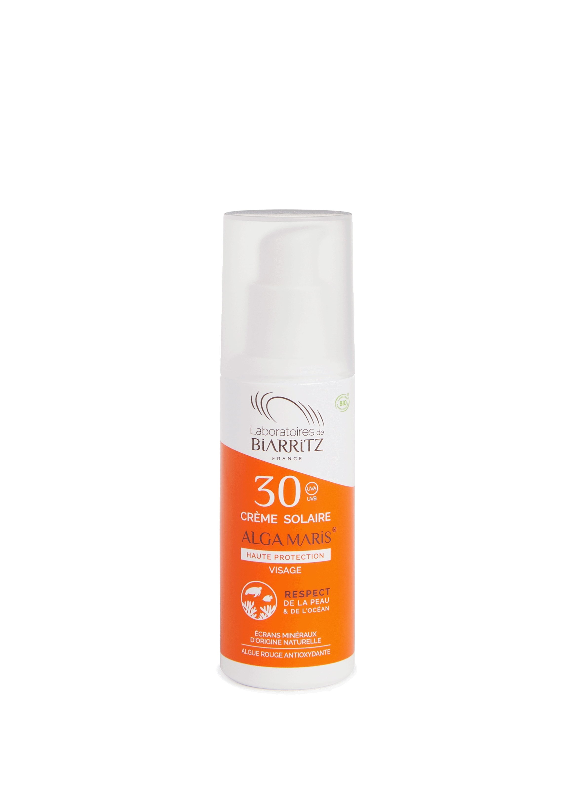 Alga Maris - Crème solaire Visage SPF30 | LABORATOIRES DE BIARRITZ