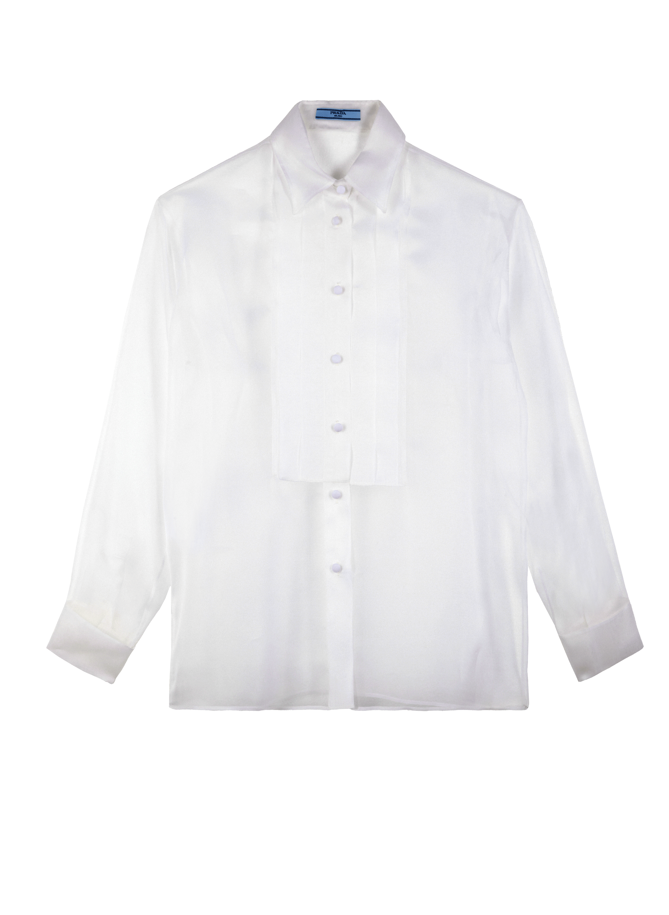 Transparent silk shirt | PRADA