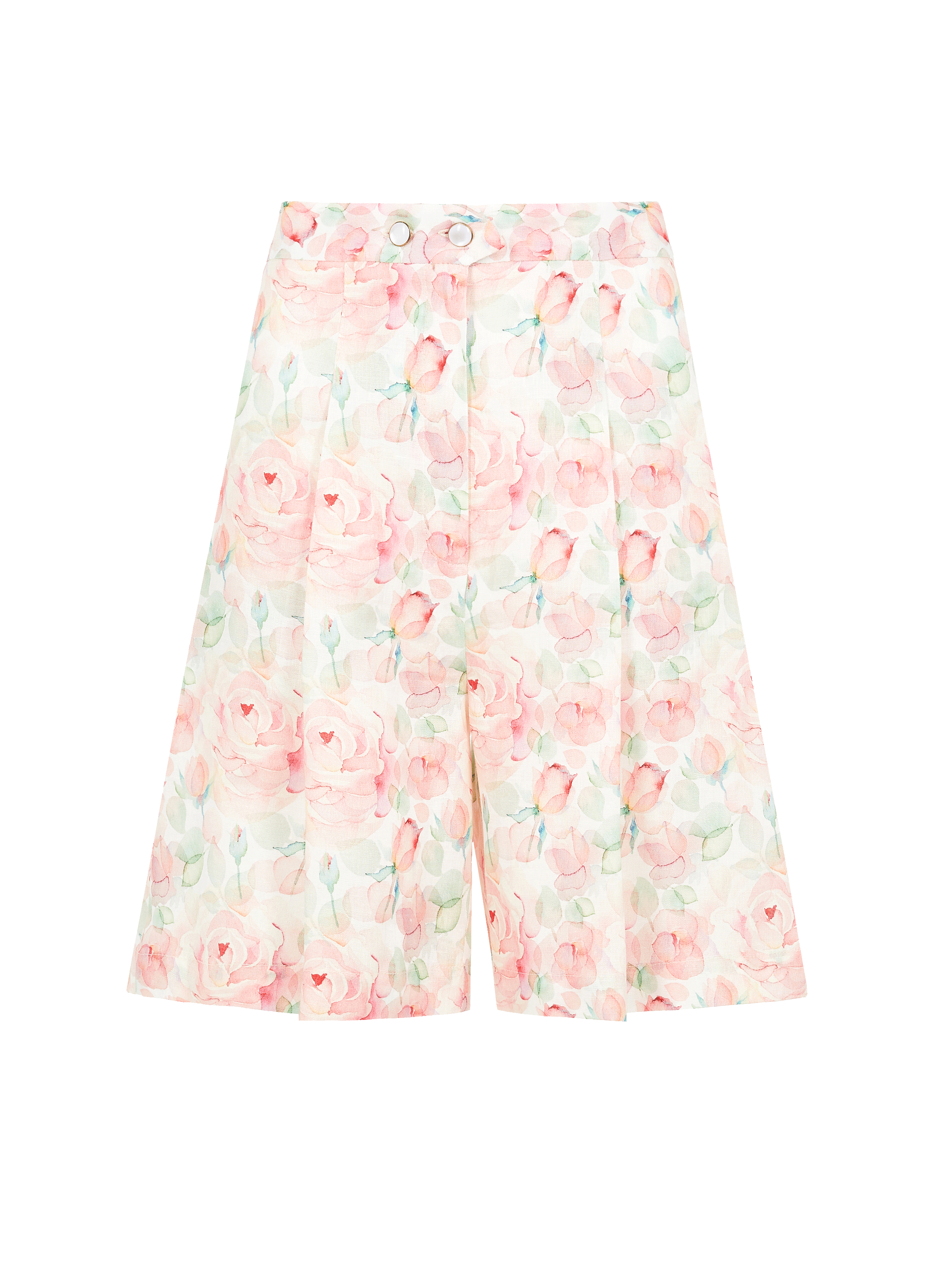 Floral linen shorts | LIYA
