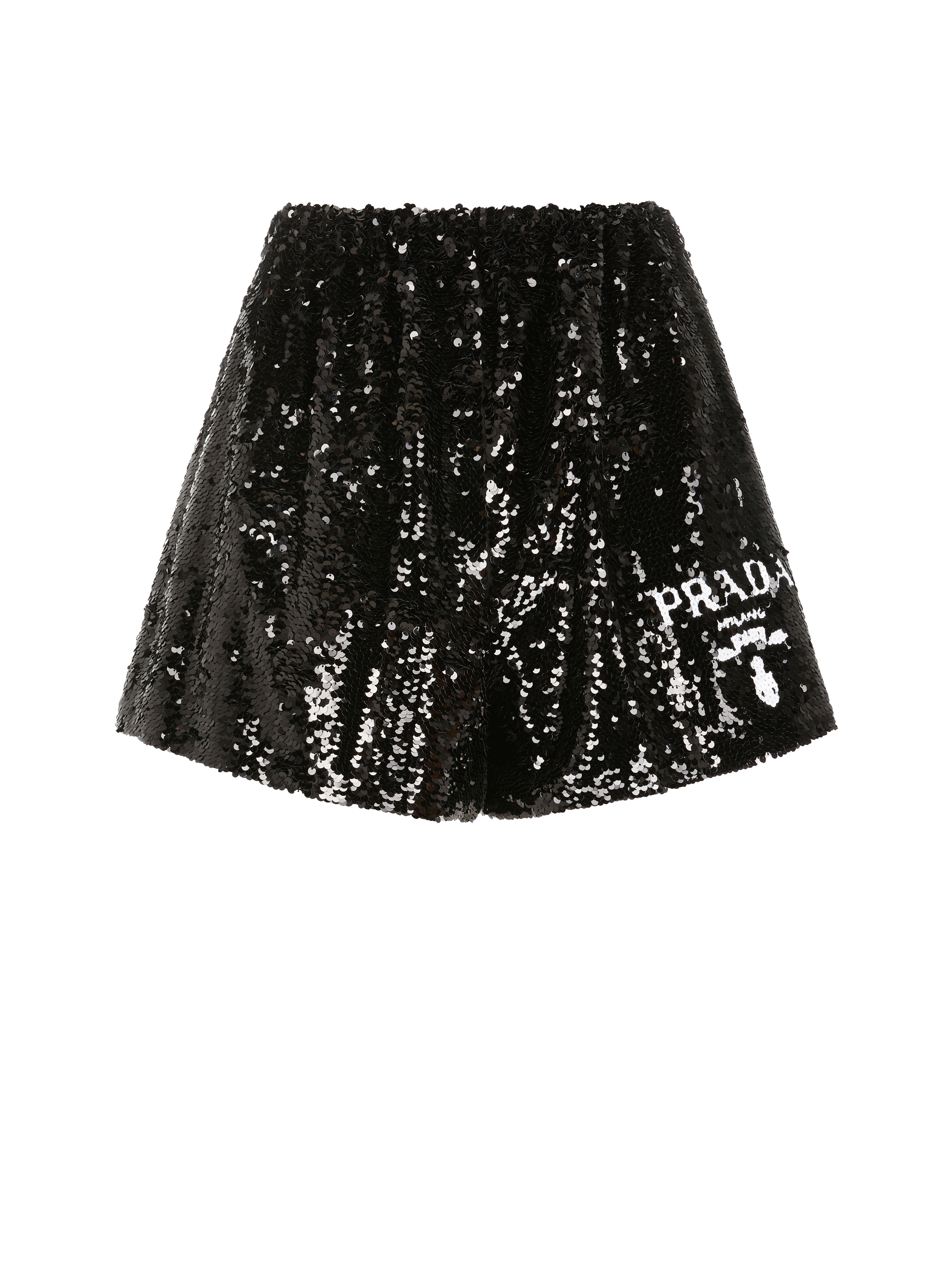 Sequinned silk shorts | PRADA