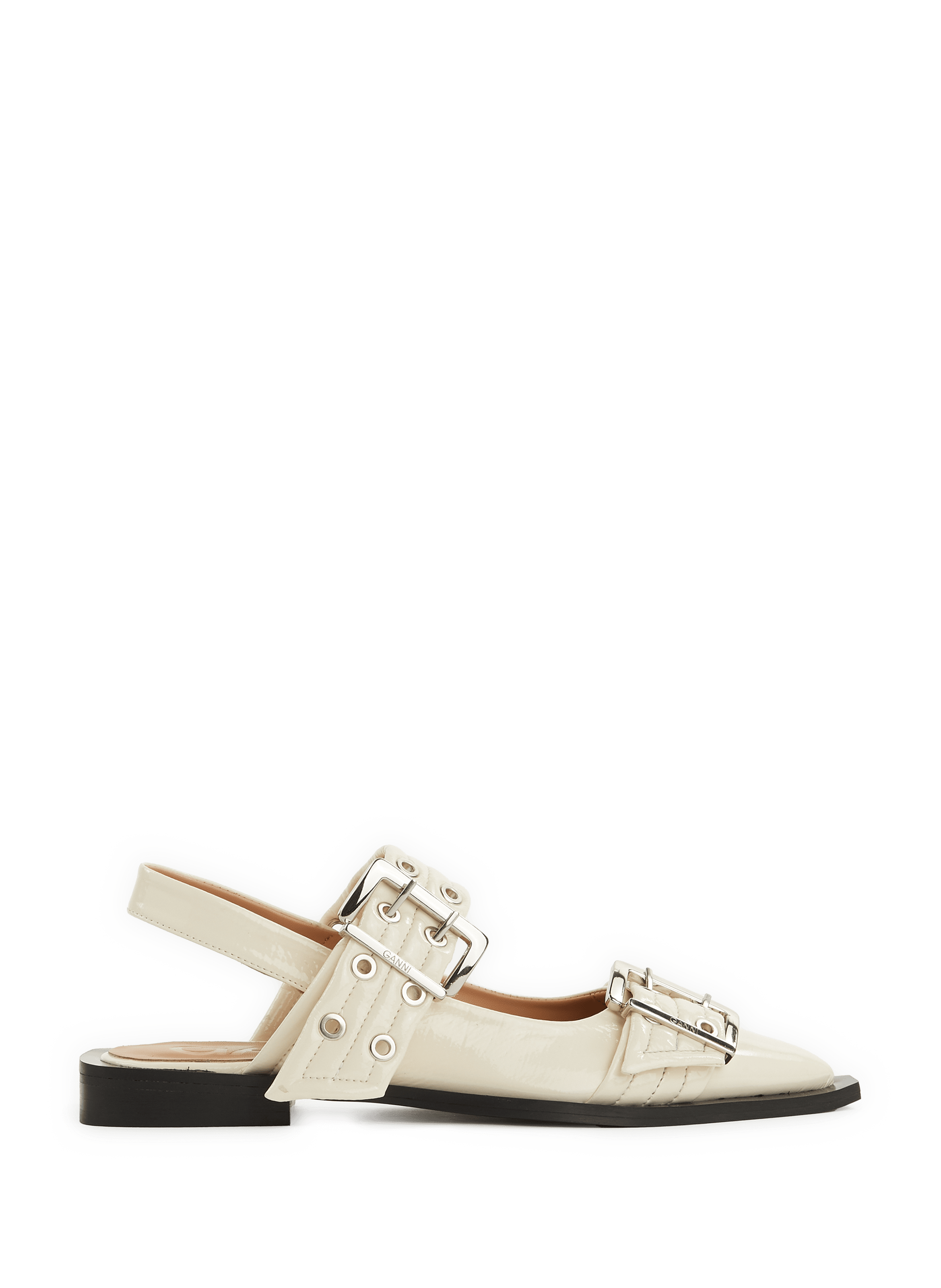 Ballerines Feminine Buckle | GANNI