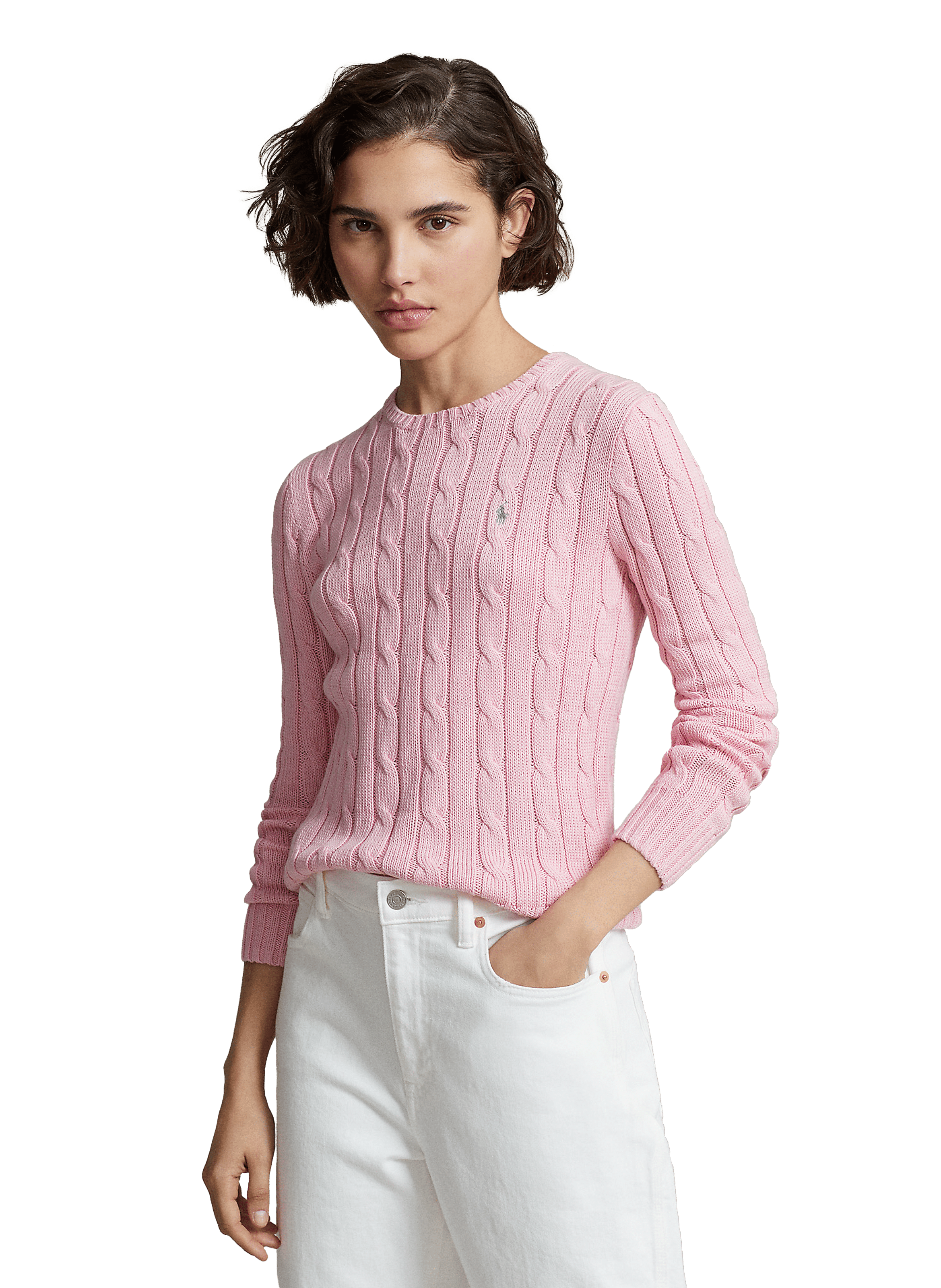 Pull en maille torsadée de coton | POLO RALPH LAUREN