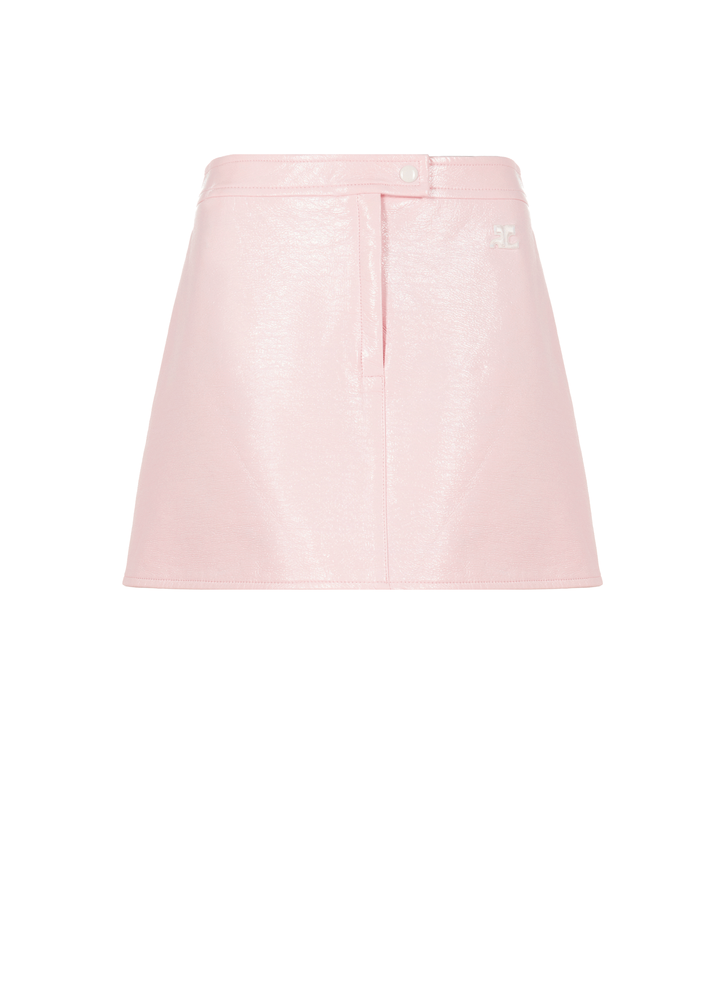 Reedition vinyl mini skirt | COURRÈGES