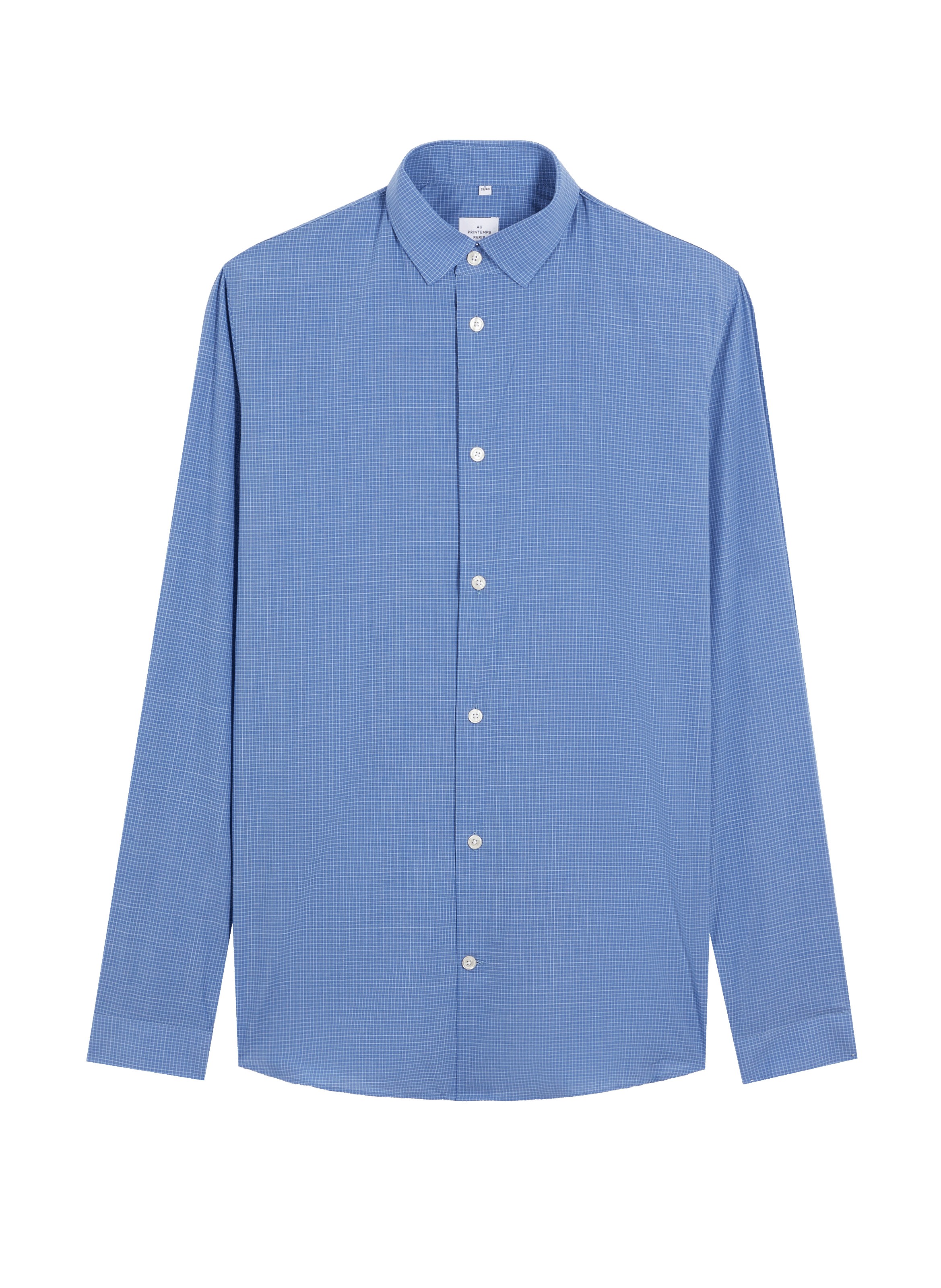 Chemise à carreaux en popeline de coton | AU PRINTEMPS PARIS