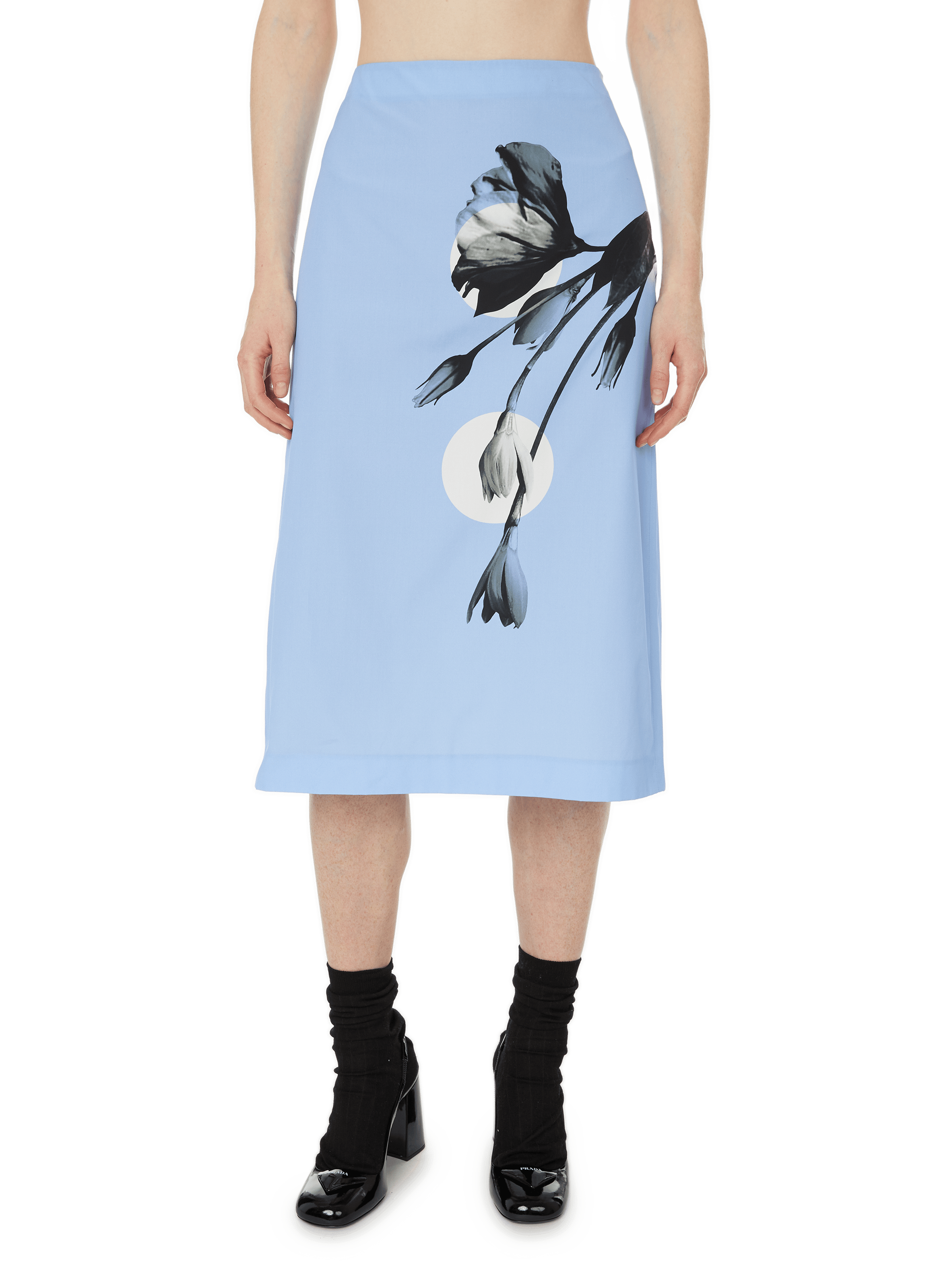 Cotton pencil skirt | PRADA