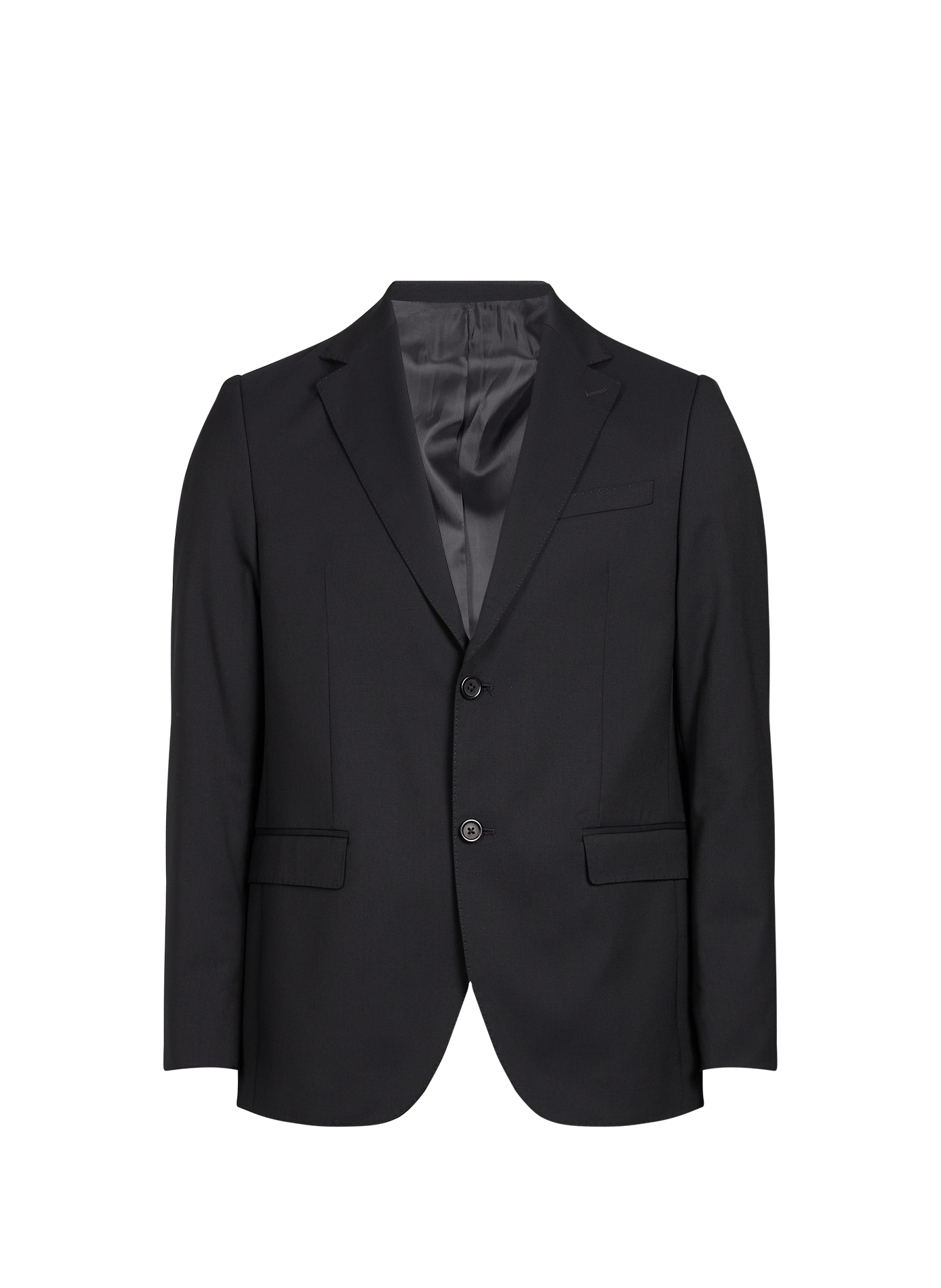 Fitted shoulder-padded wool blend blazer | LAFAURIE