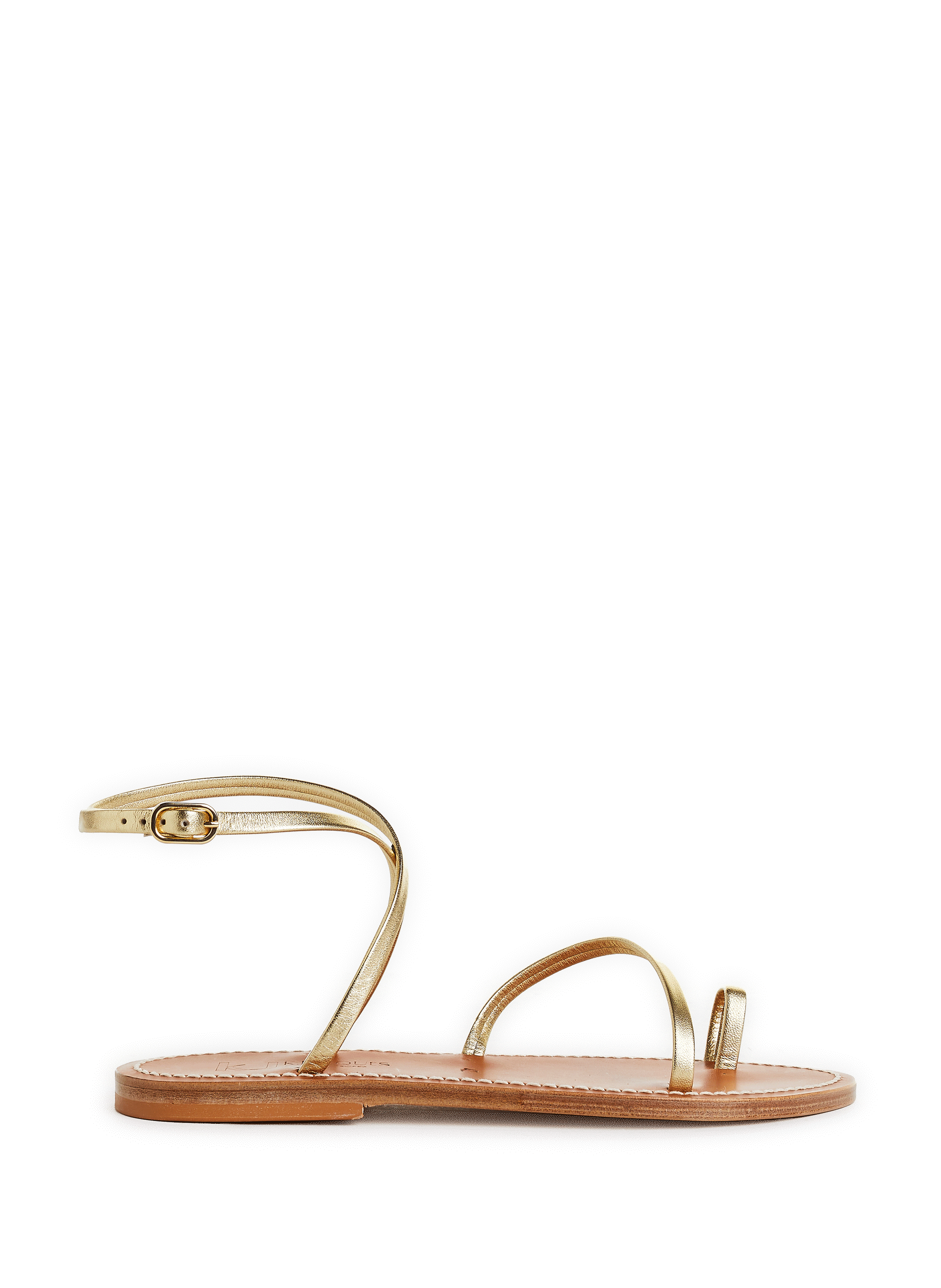 Sandales plates en cuir | K. JACQUES