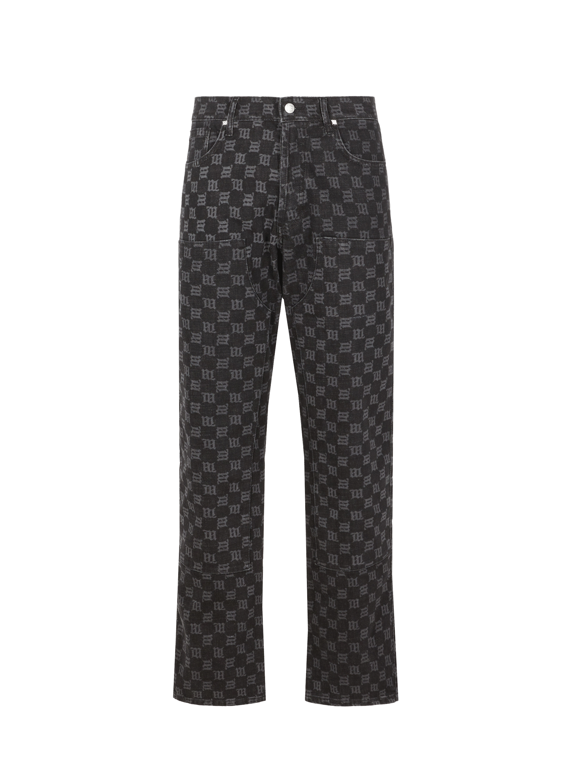Straight-cut monogram jeans | MISBHV