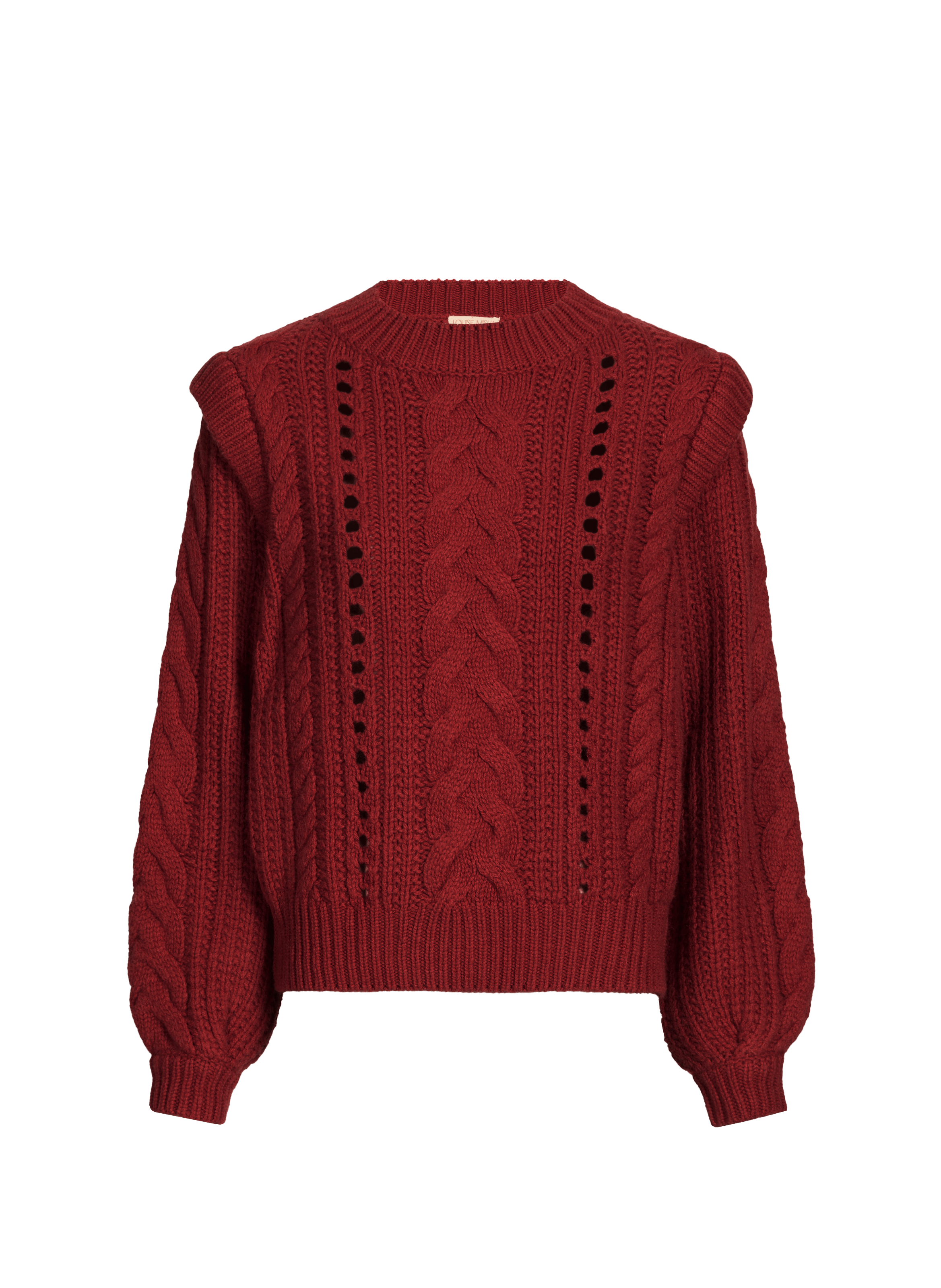 Straight wool knit sweater | LOUISE MISHA