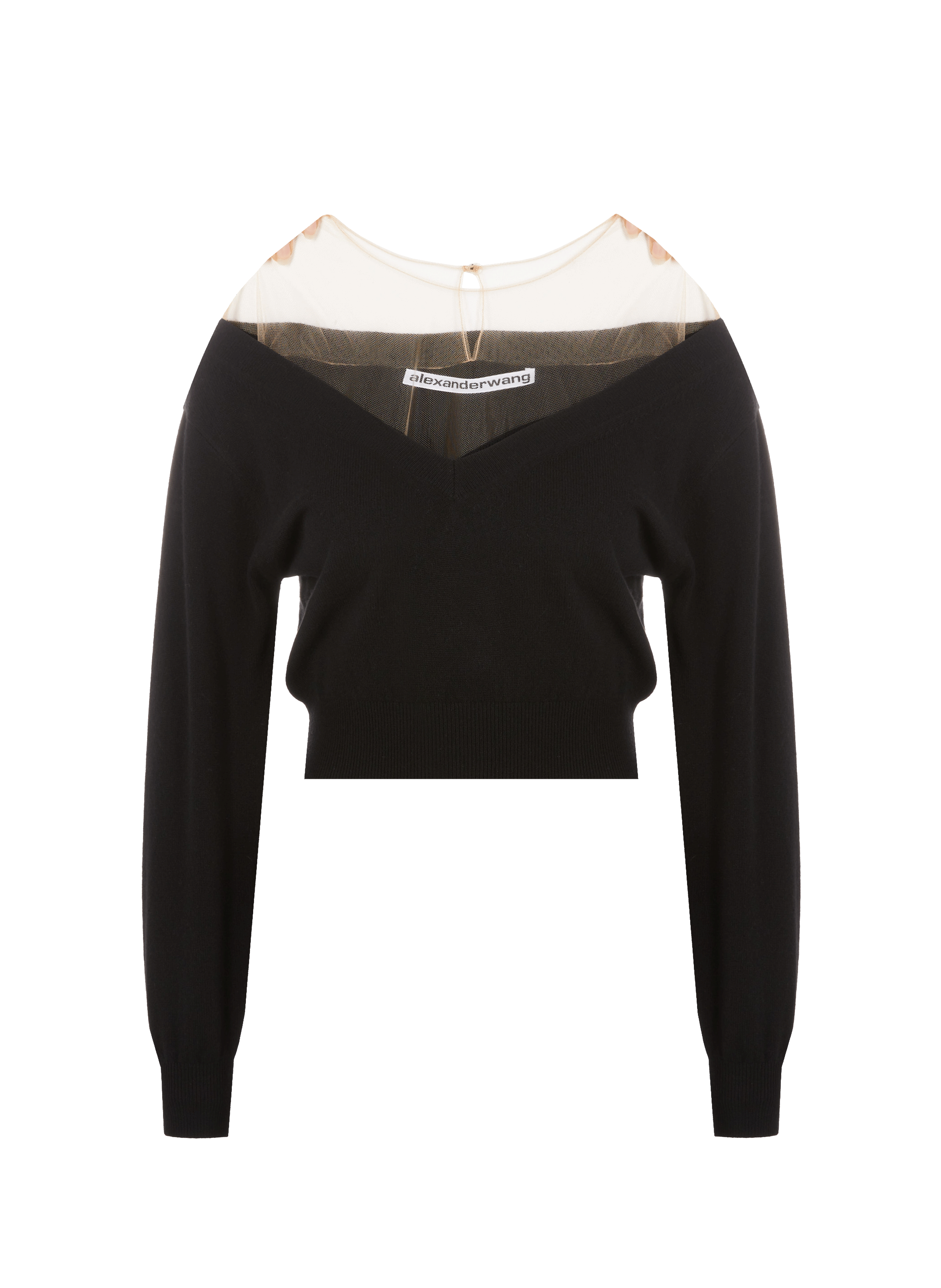 Pull avec empiècement en tulle | ALEXANDER WANG