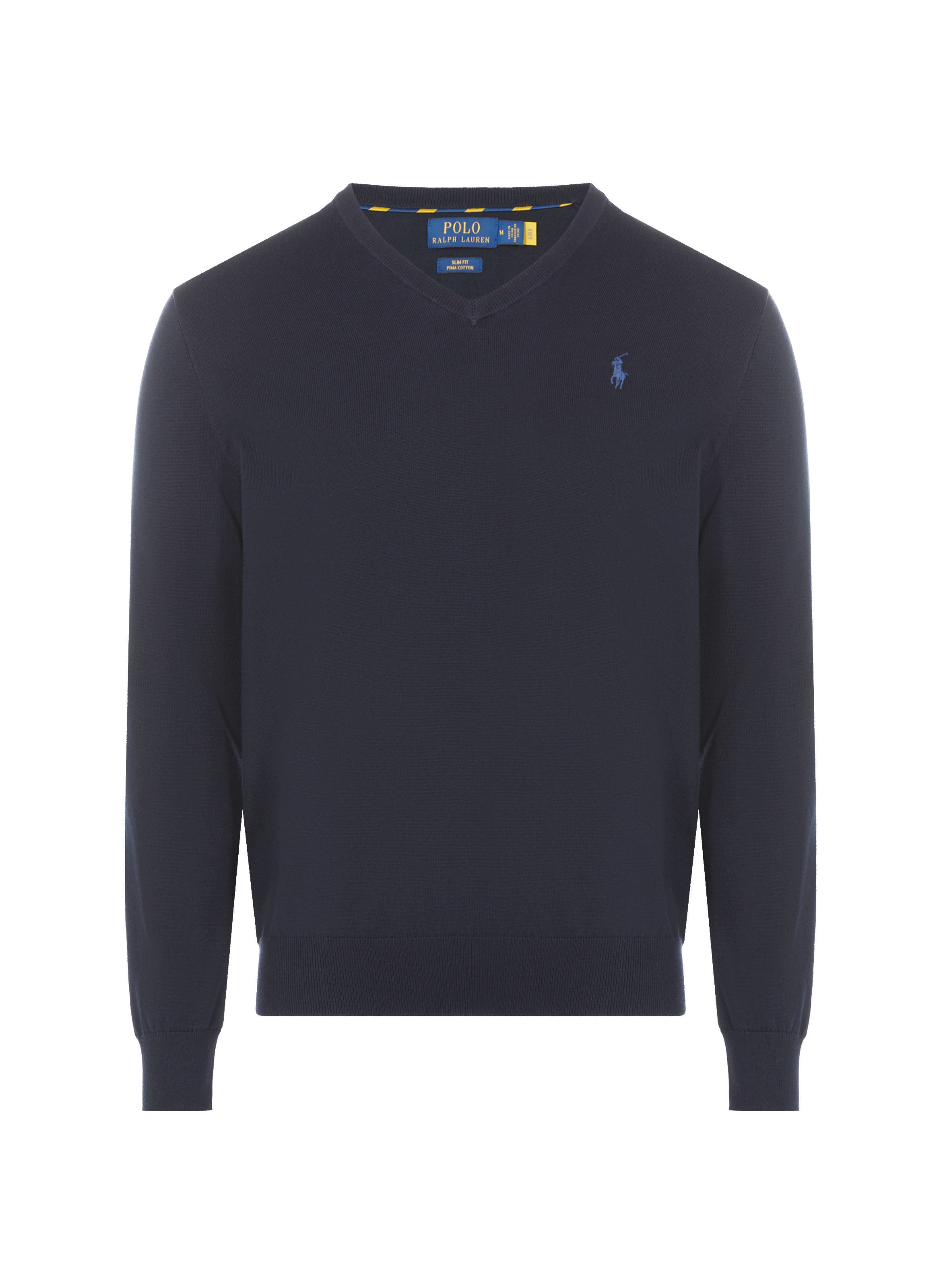 Slim cotton V-neck jumper | POLO RALPH LAUREN