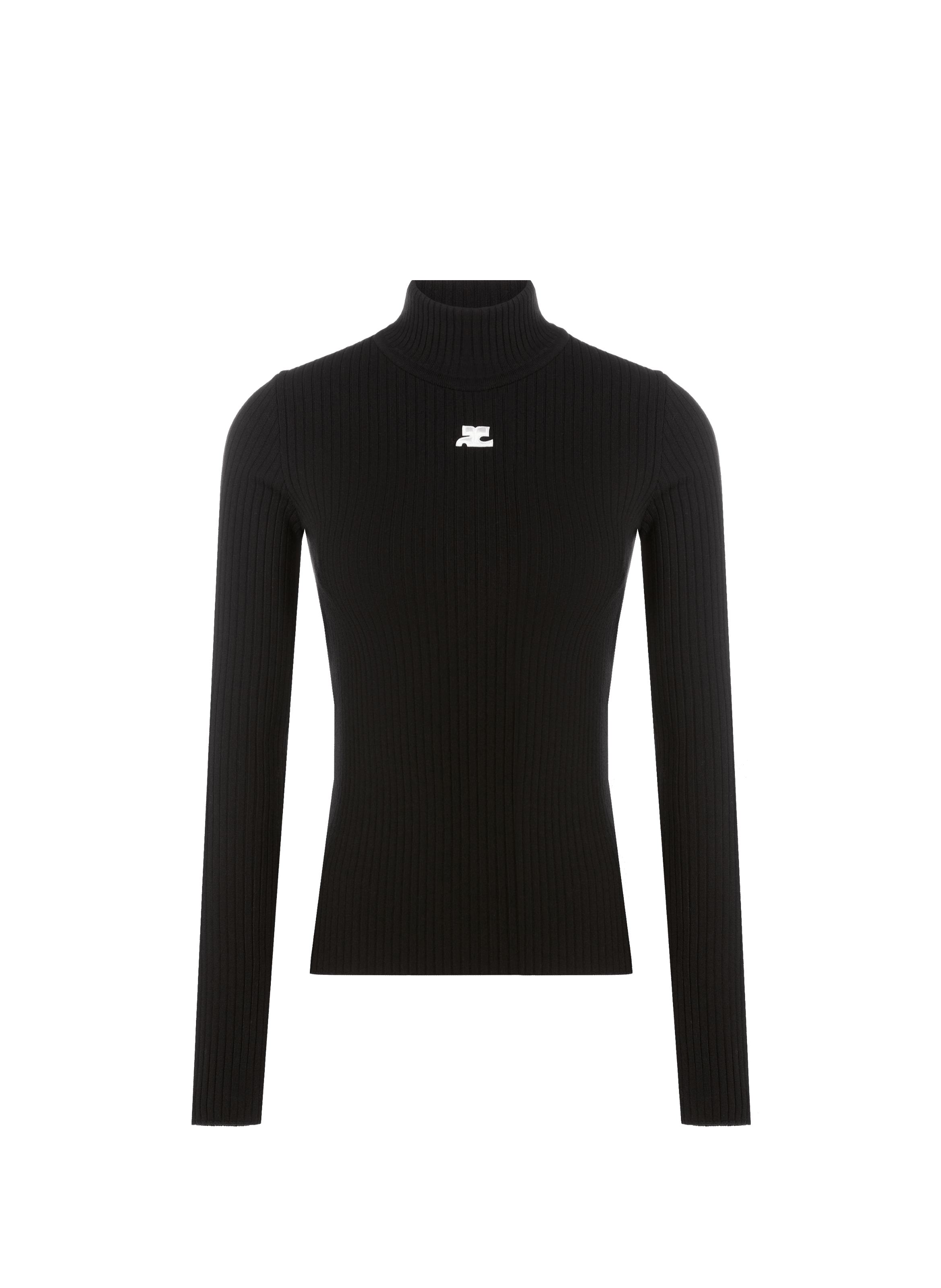 Reedition roll-neck wool jumper | COURRÈGES