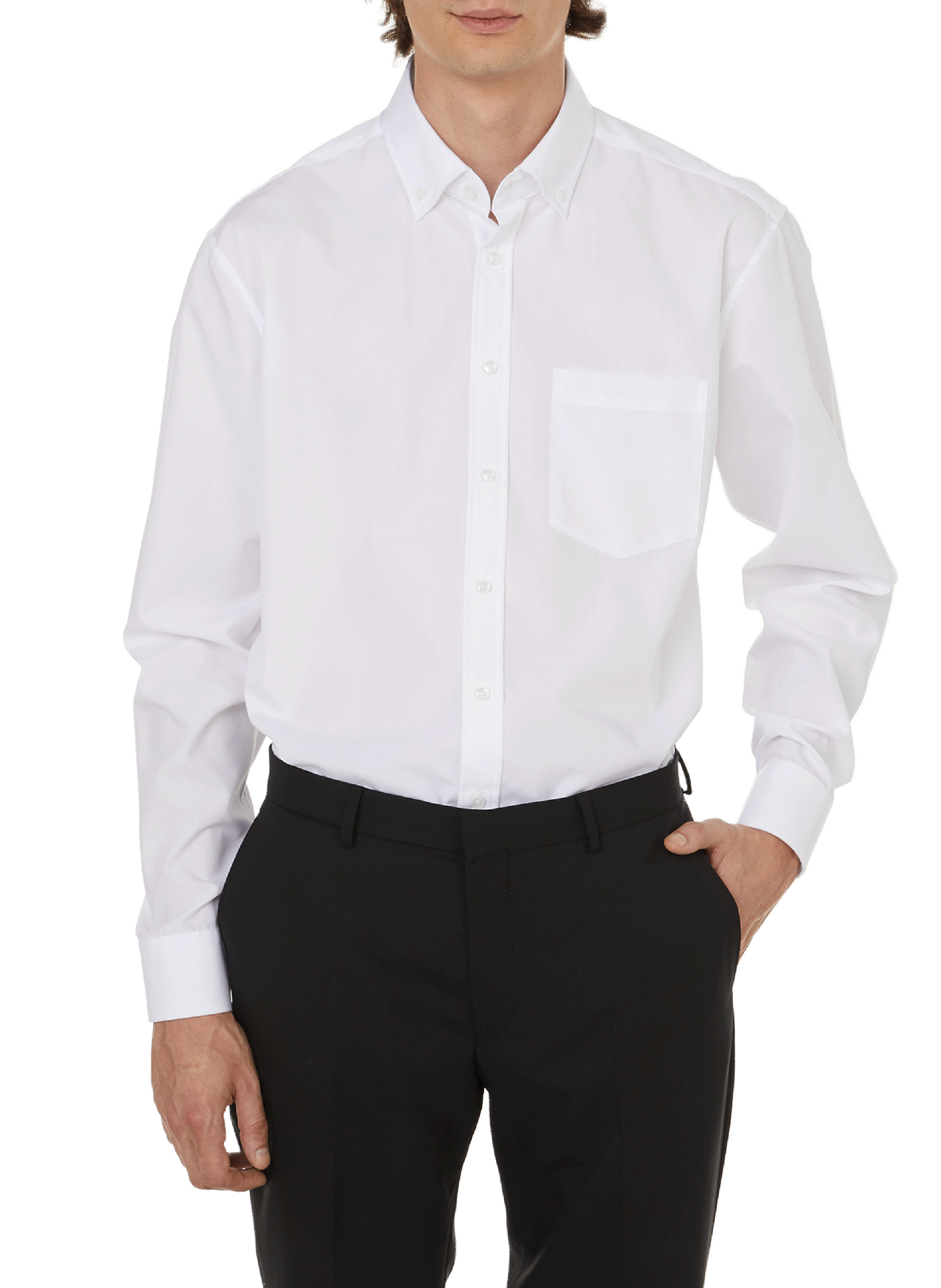Button Down long-sleeve cotton Shirt | SEIDENSTICKER