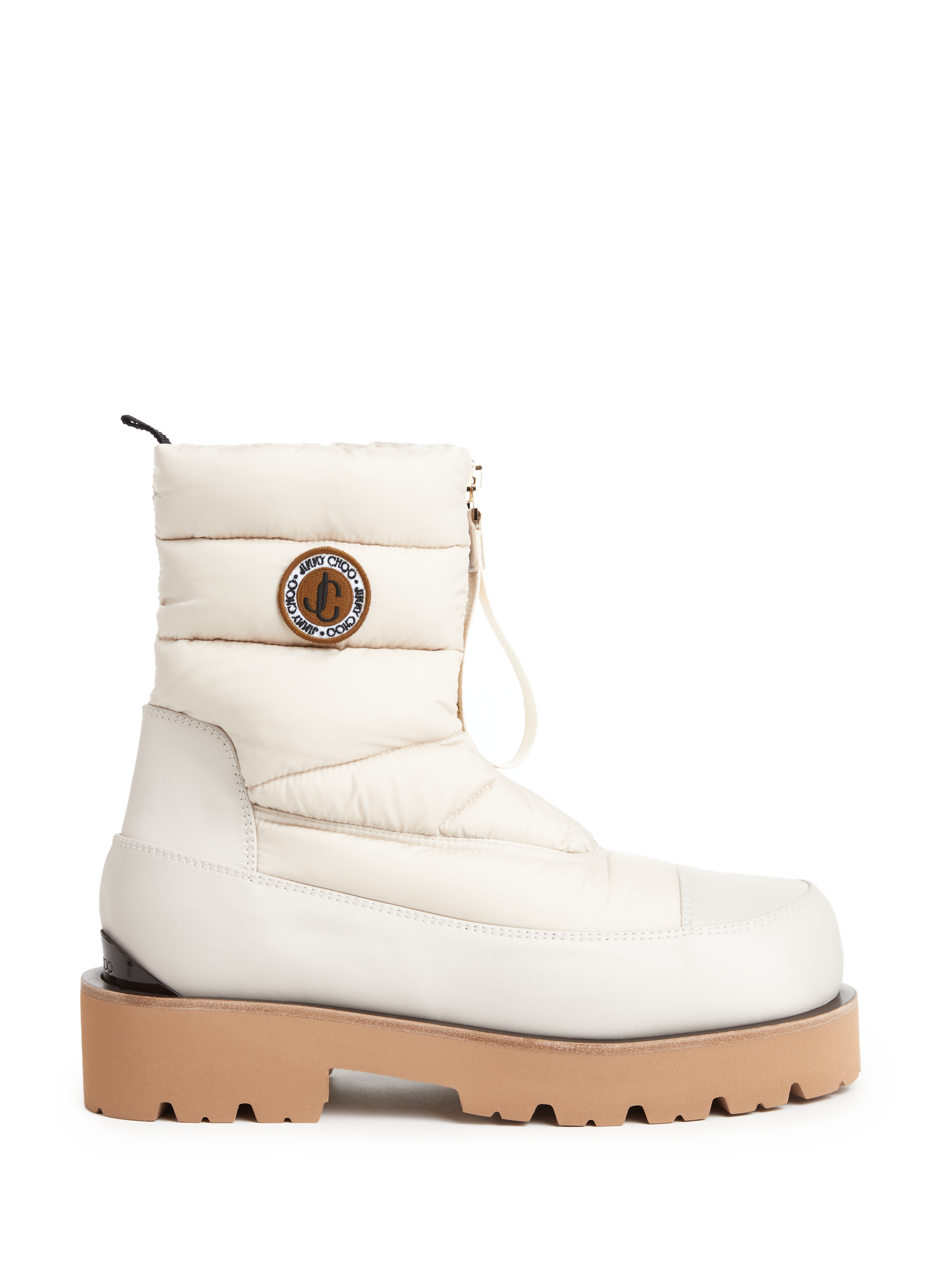 JIMMY CHOO Bottines matelassées Kai Beige
