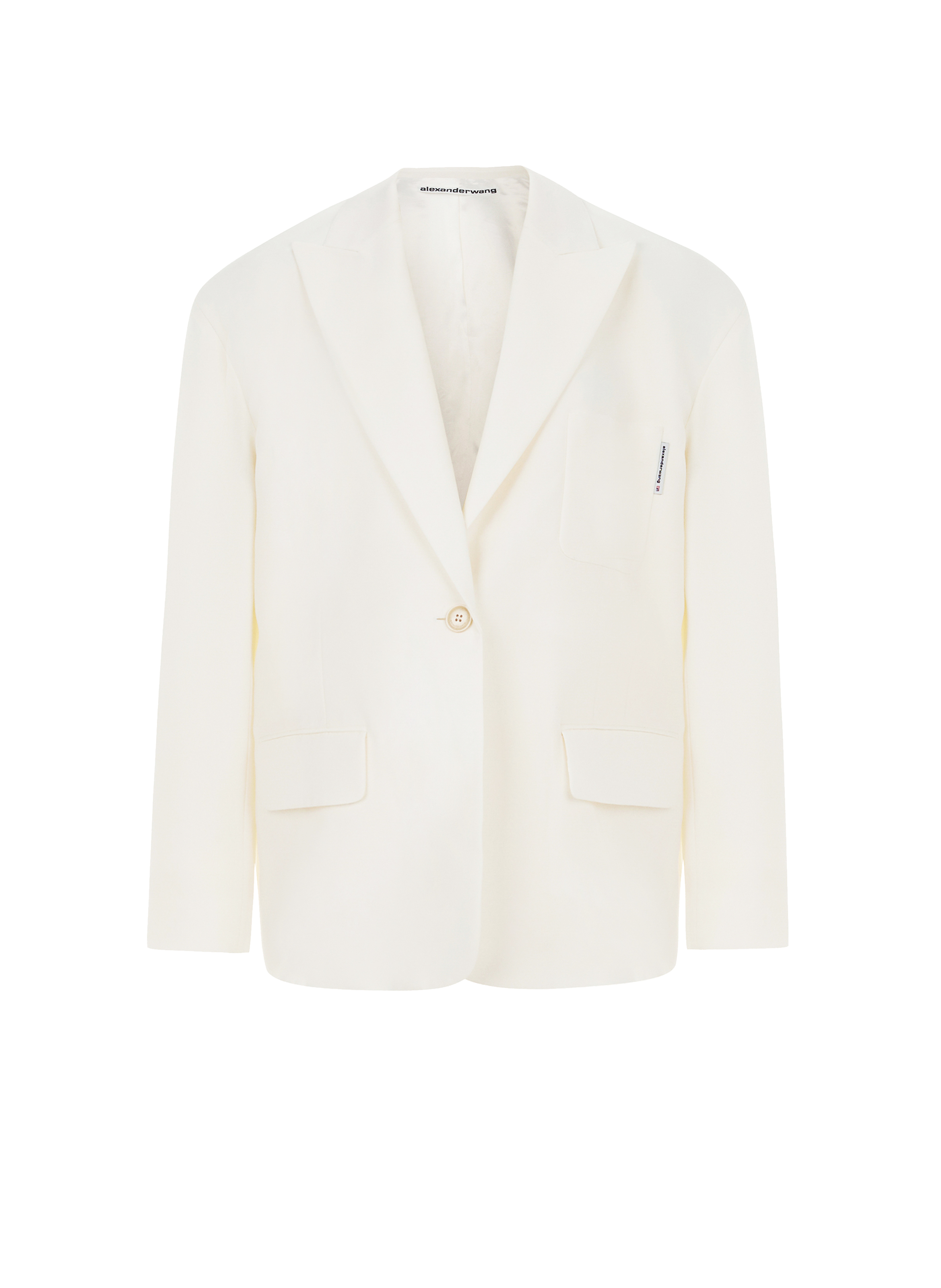 Blazer oversize en laine mélangée